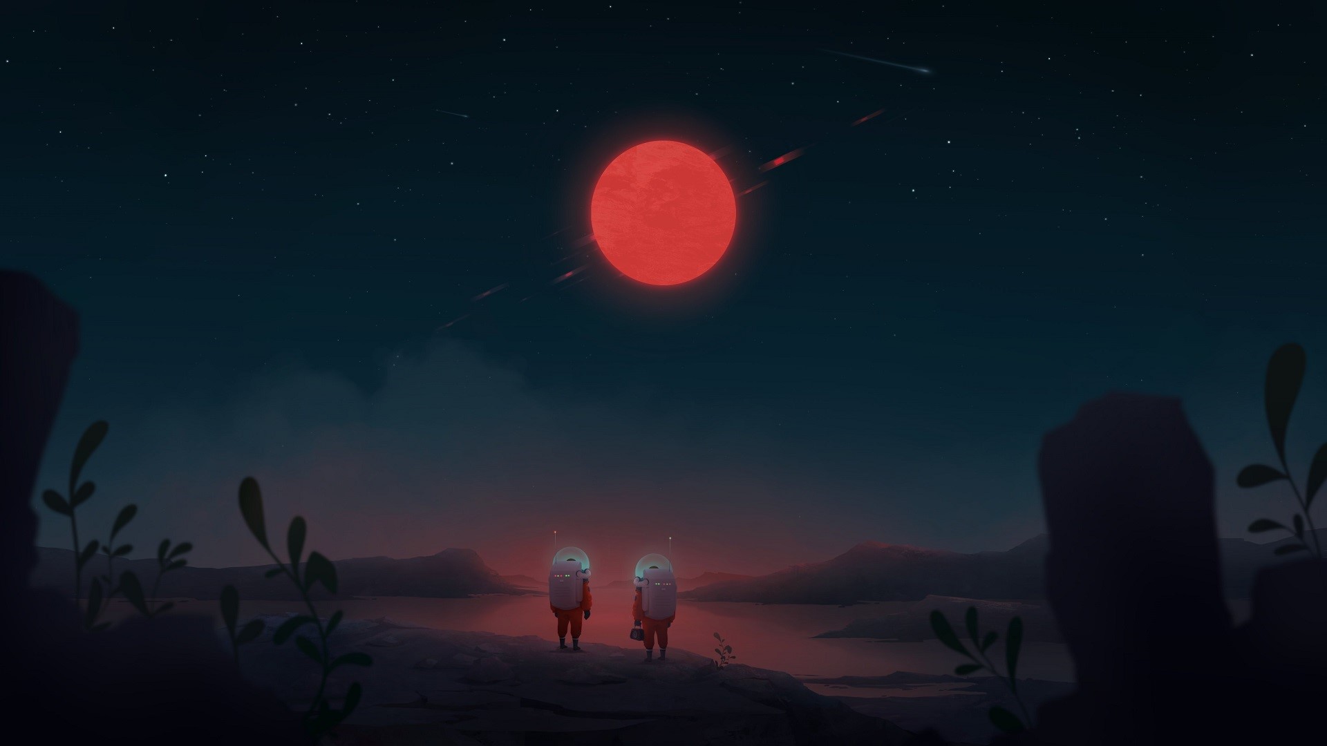 space, planet, fantasy art, astronaut, artwork HD Wallpaper