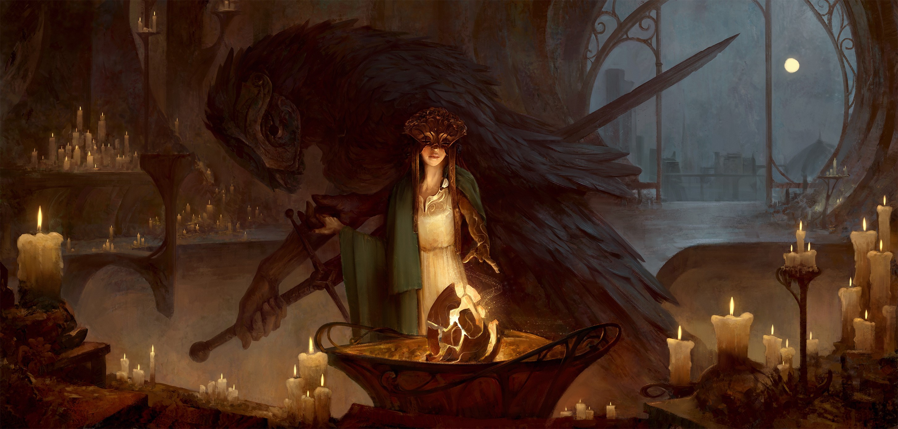 Taras Susak, digital art, fantasy art, creature HD Wallpaper