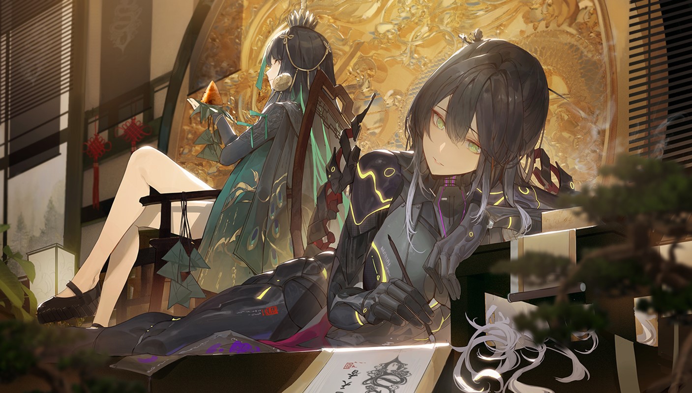 Kuroduki, anime girls, anime, Punishing: Gray Raven HD Wallpaper