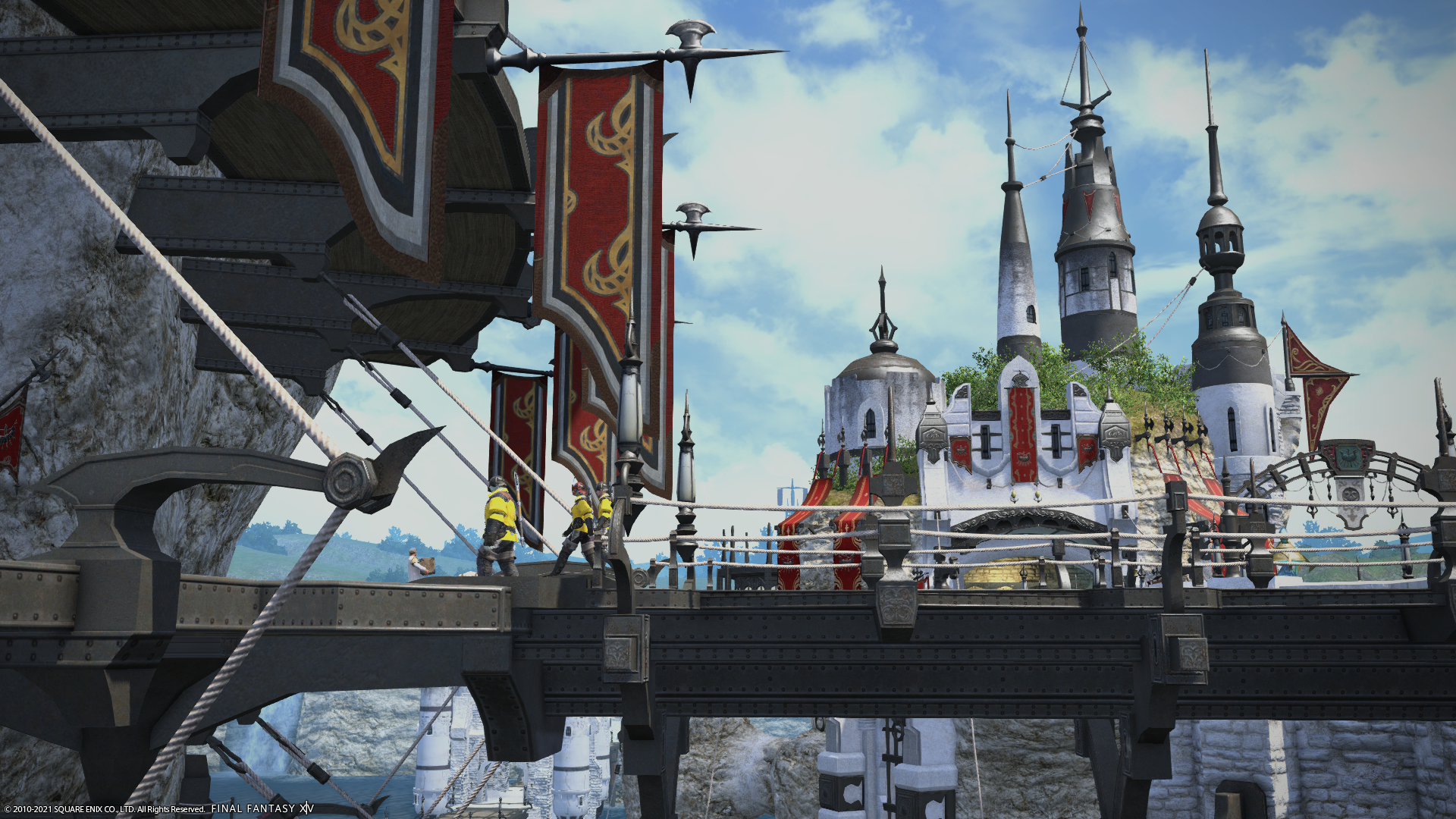 Final Fantasy XIV: A Realm Reborn, Limsa Lominsa, crystal, clear sky, city HD Wallpaper