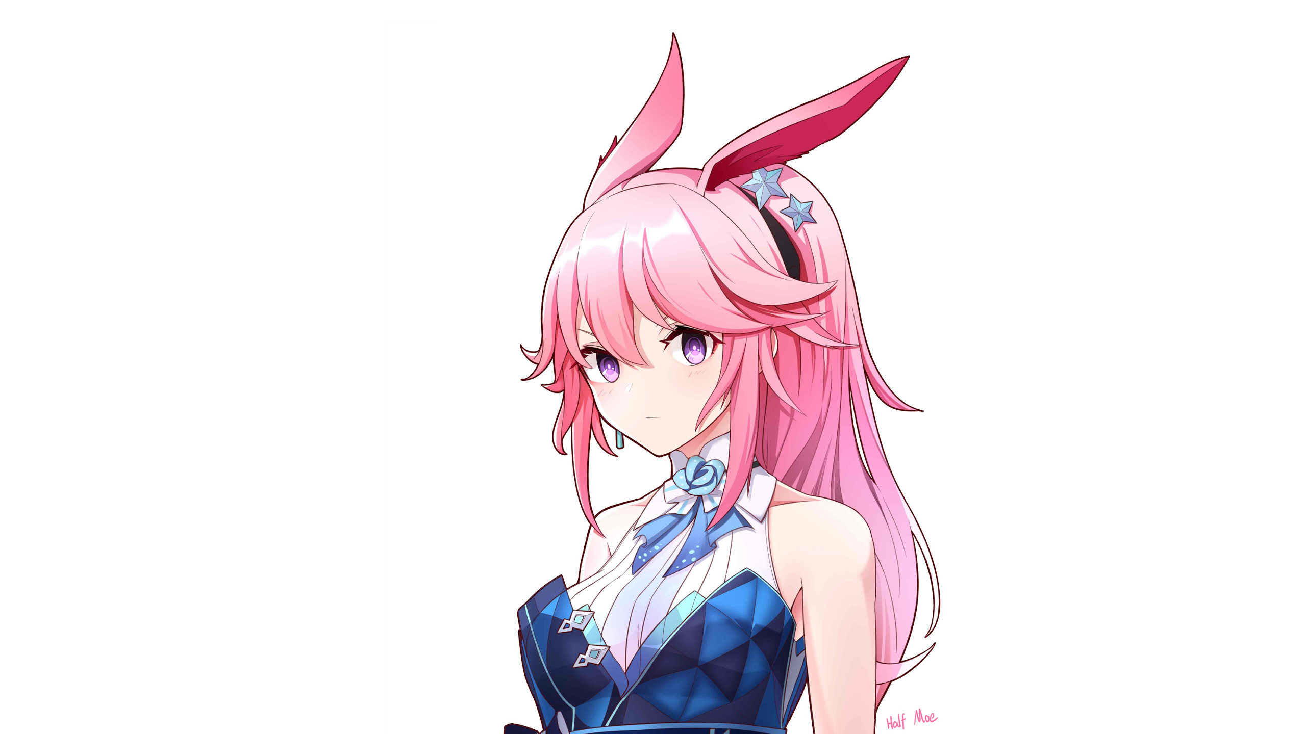 bunny ears, Honkai Impact, Yae Sakura, Half Moe, pink hair, Yae Sakura (Honkai Impact) HD Wallpaper
