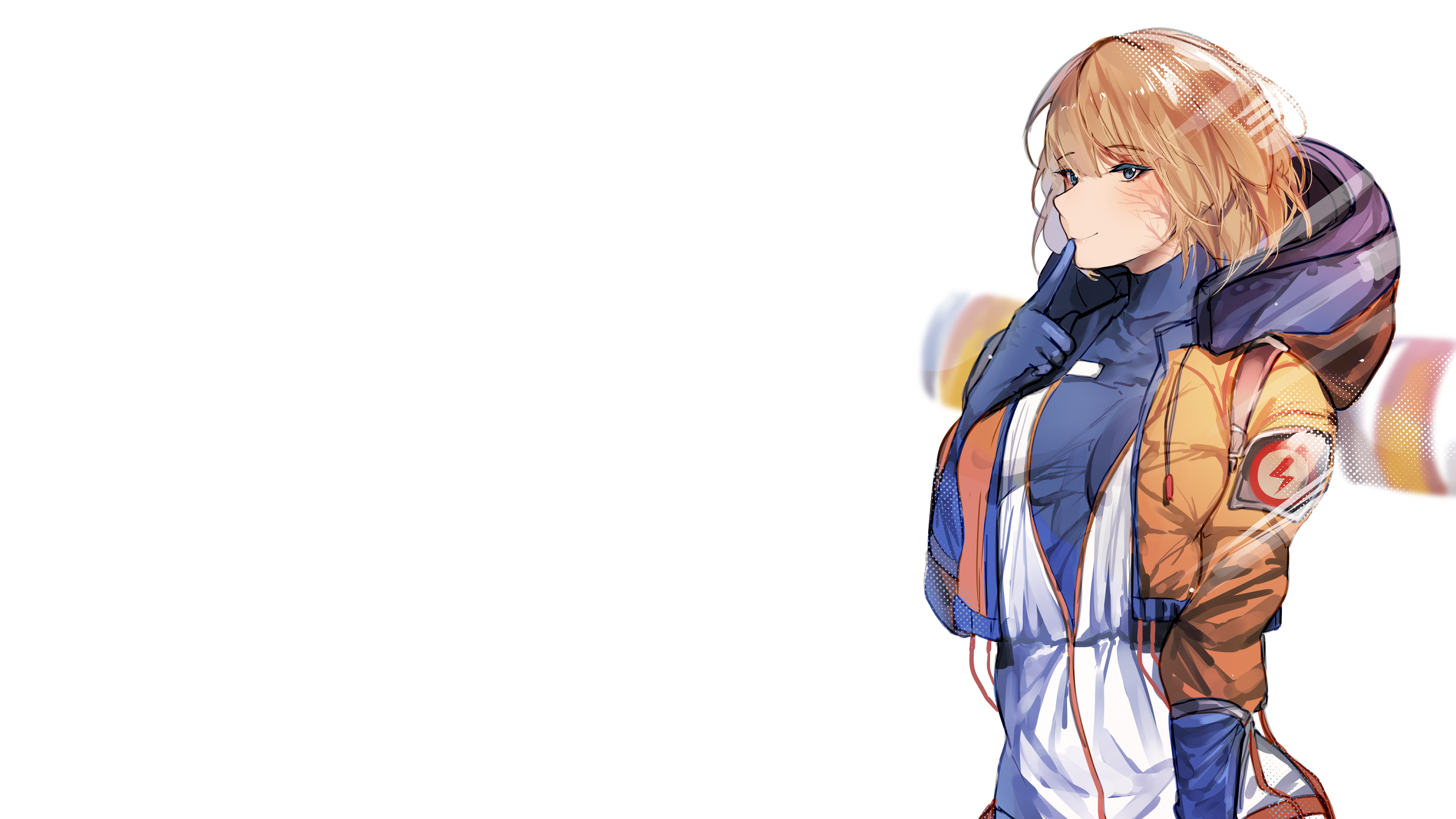 wattson(apex legends), Apex Legends, blue eyes, Miyasaka Miyabi, blonde HD Wallpaper