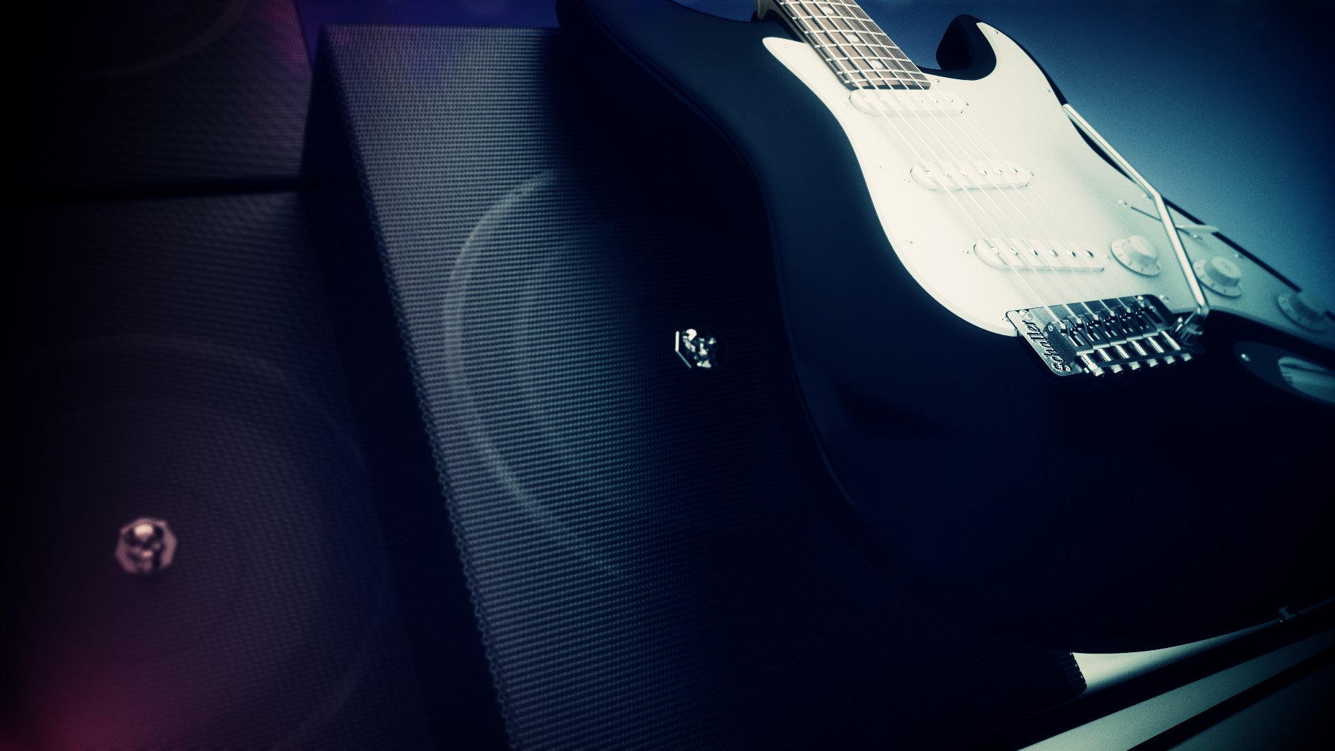 guitar, speakers, musical instrument, music, audio-technica HD Wallpaper