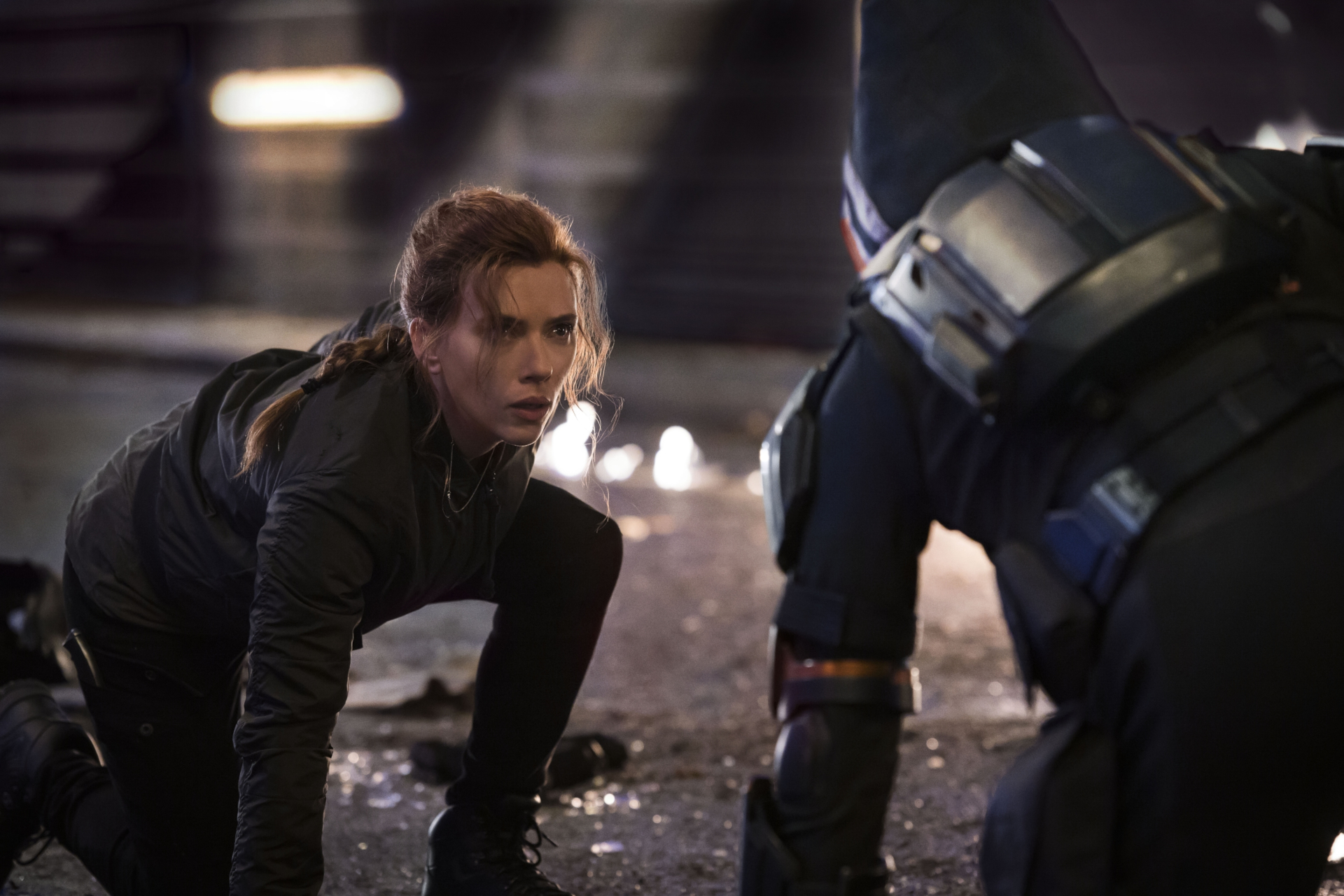 Black Widow Natasha Romanoff in action HD Wallpaper