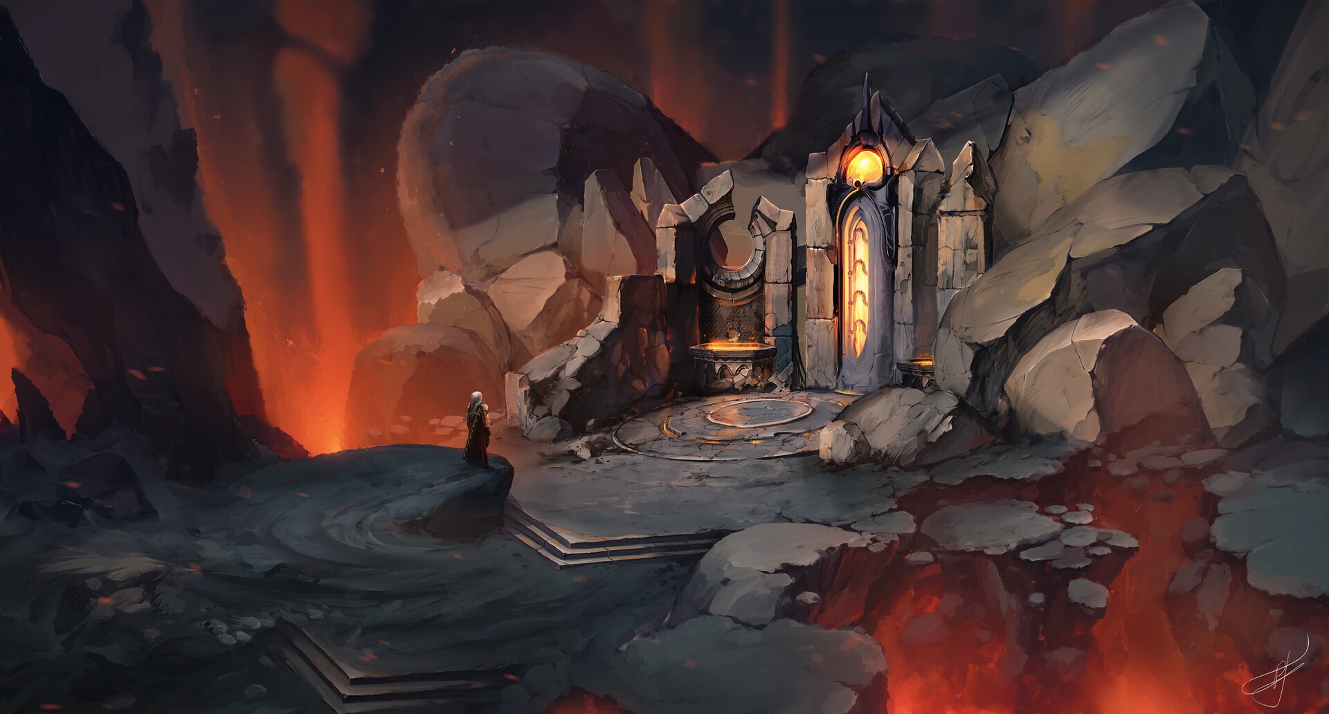 fire, Max Suleimanov, digital art HD Wallpaper