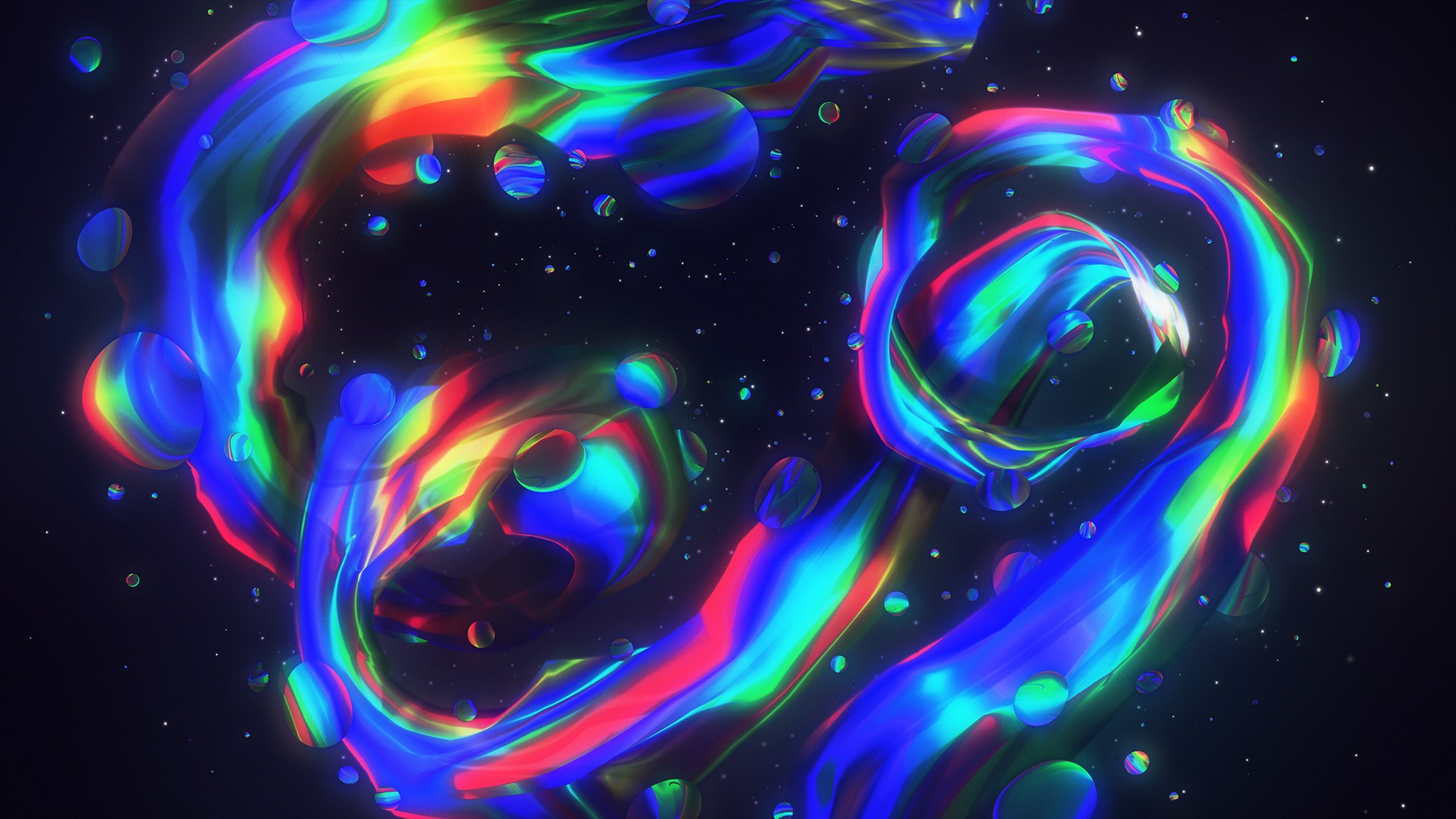 colorful, swirls, Mart Biemans, abstract HD Wallpaper