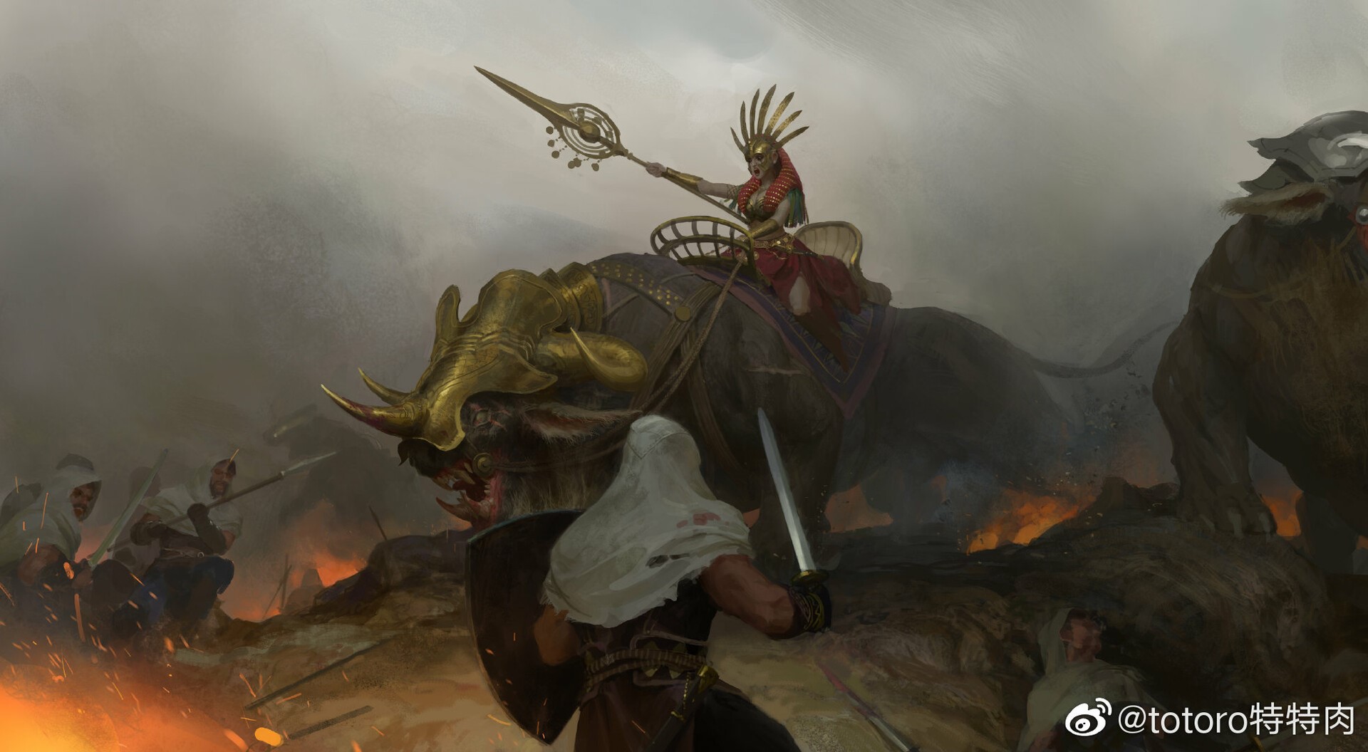 artwork, fantasy art, fantasy girl, Senfeng Chen, ArtStation, creature HD Wallpaper