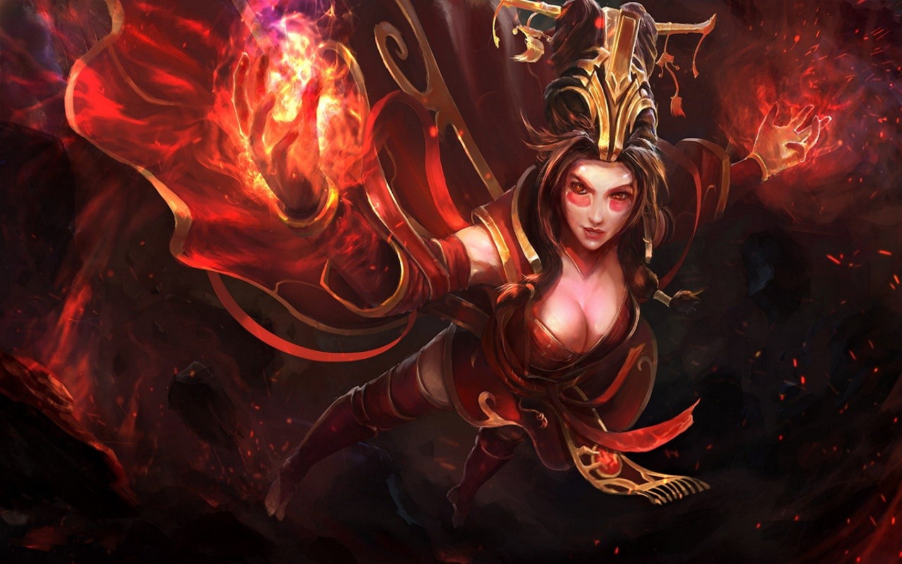 video games, magic, fantasy art, Dota 2, fantasy girl, video game art, video game girls, PC gaming HD Wallpaper