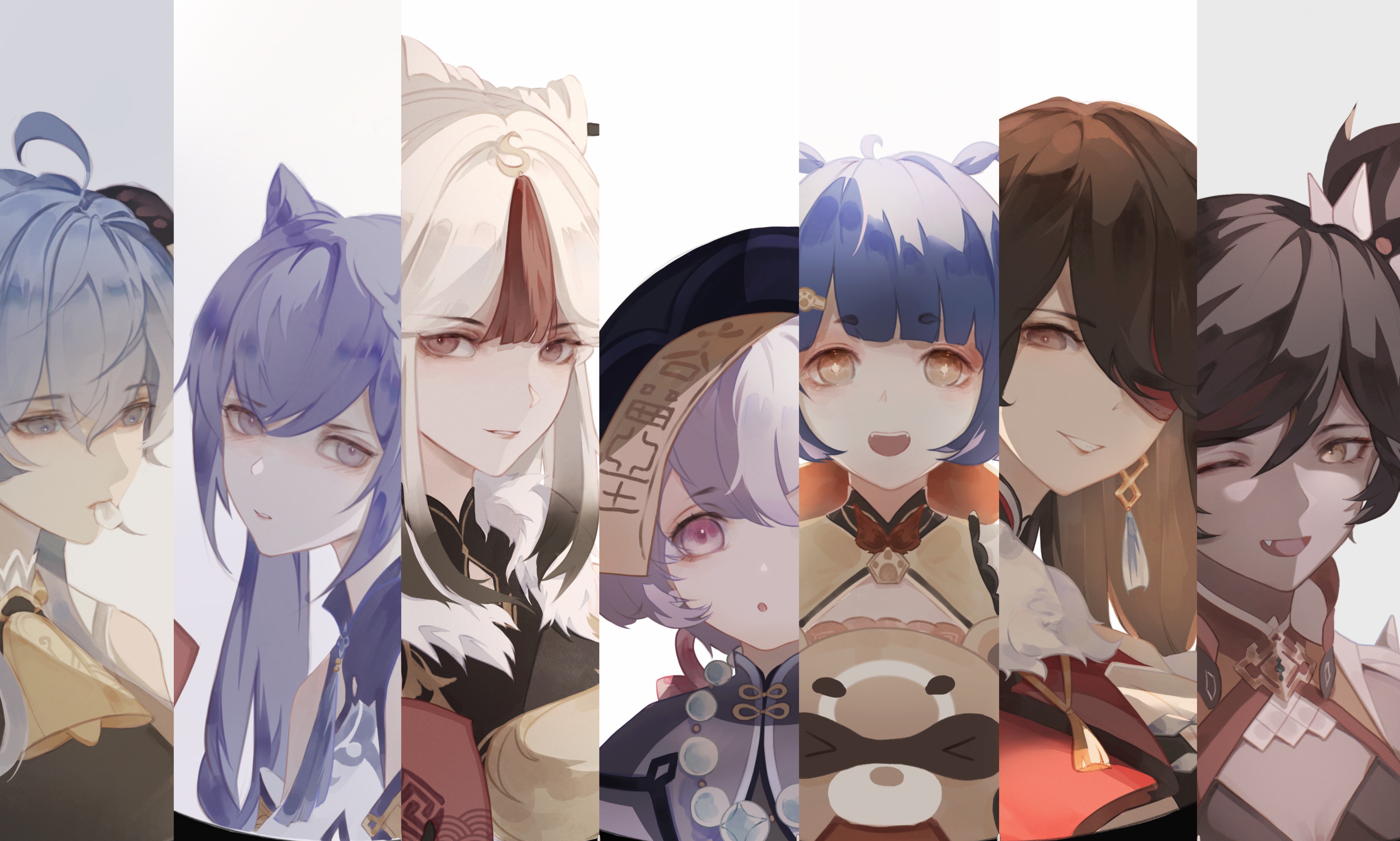 4K Genshin Impact Character Art Collection HD Wallpaper