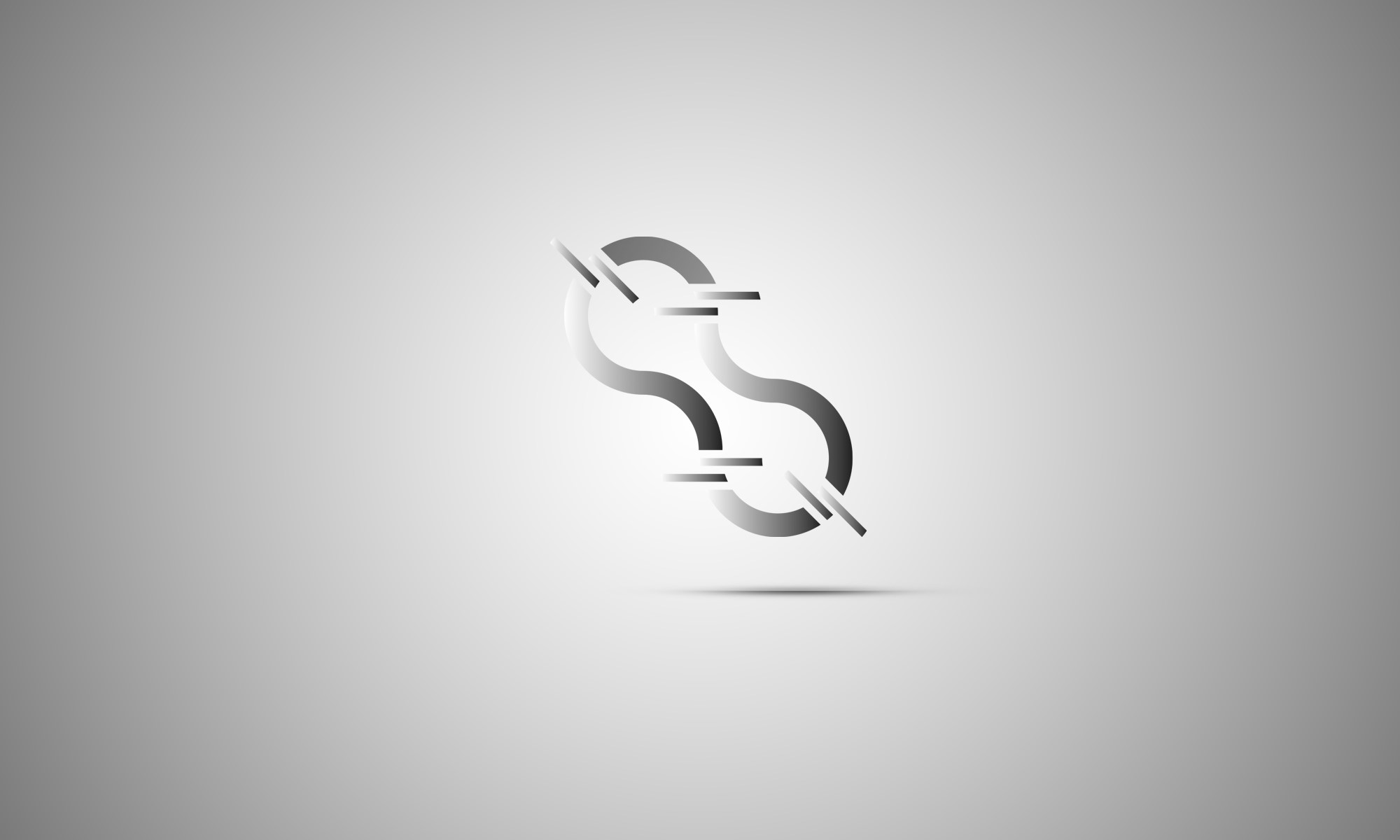 simple background, minimalism, gradient, illusion, gray background HD Wallpaper