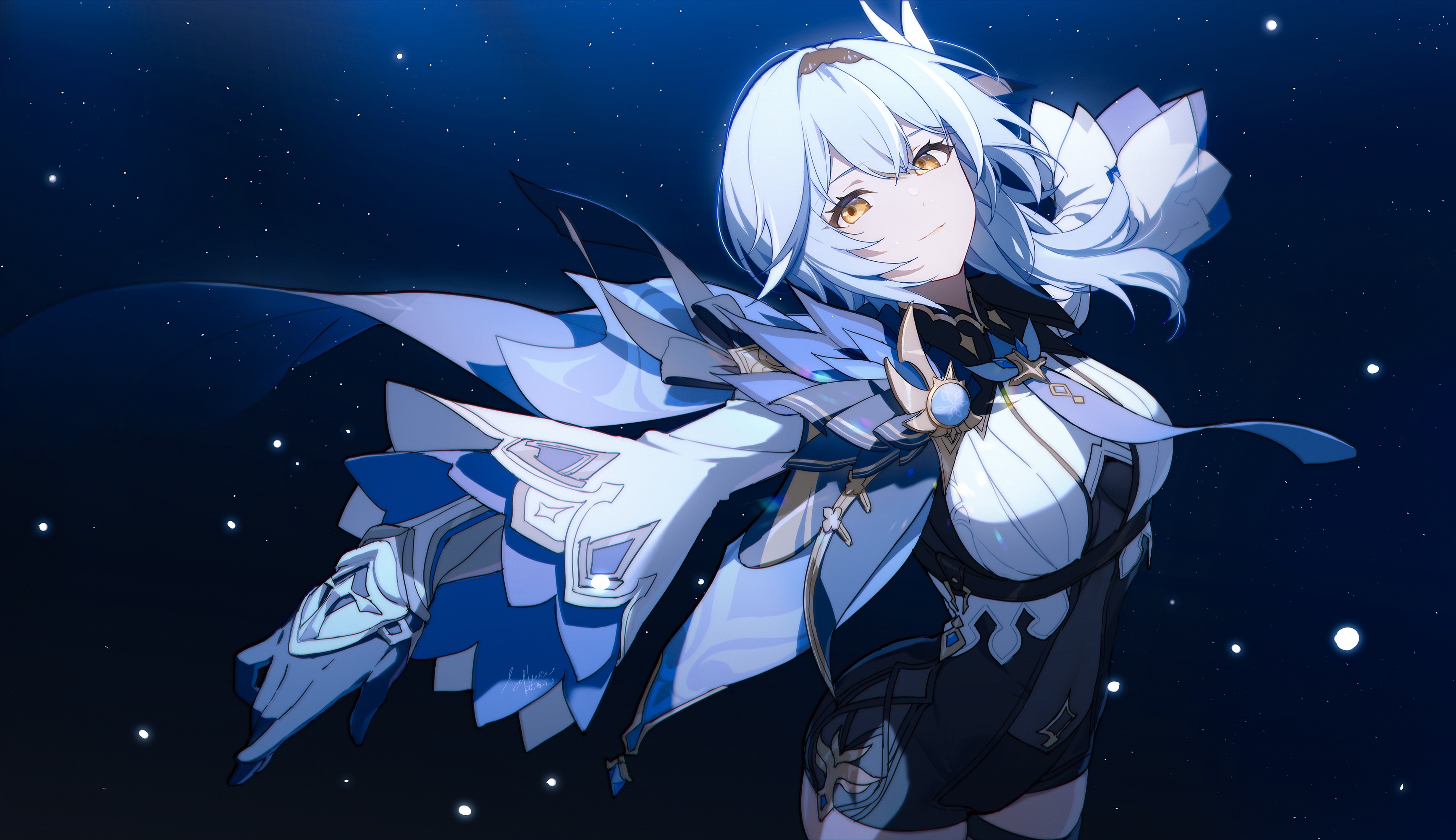 Genshin Impact, anime girls, Slyvia, Eula (Genshin Impact) HD Wallpaper