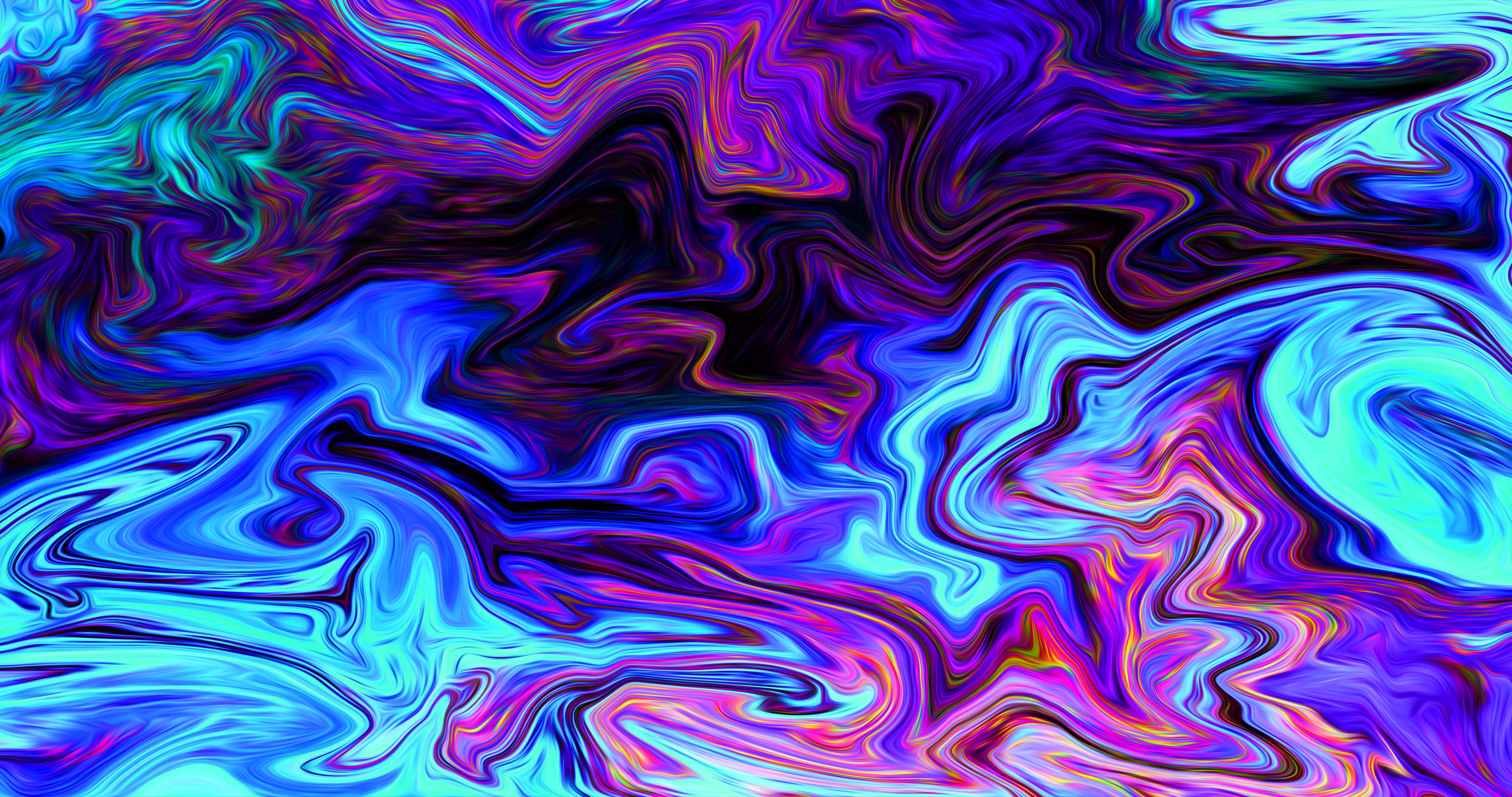 4K, fluid, liquid, ArtStation, XEBELION, abstract, paint brushes, colorful, artwork, shapes, brush HD Wallpaper