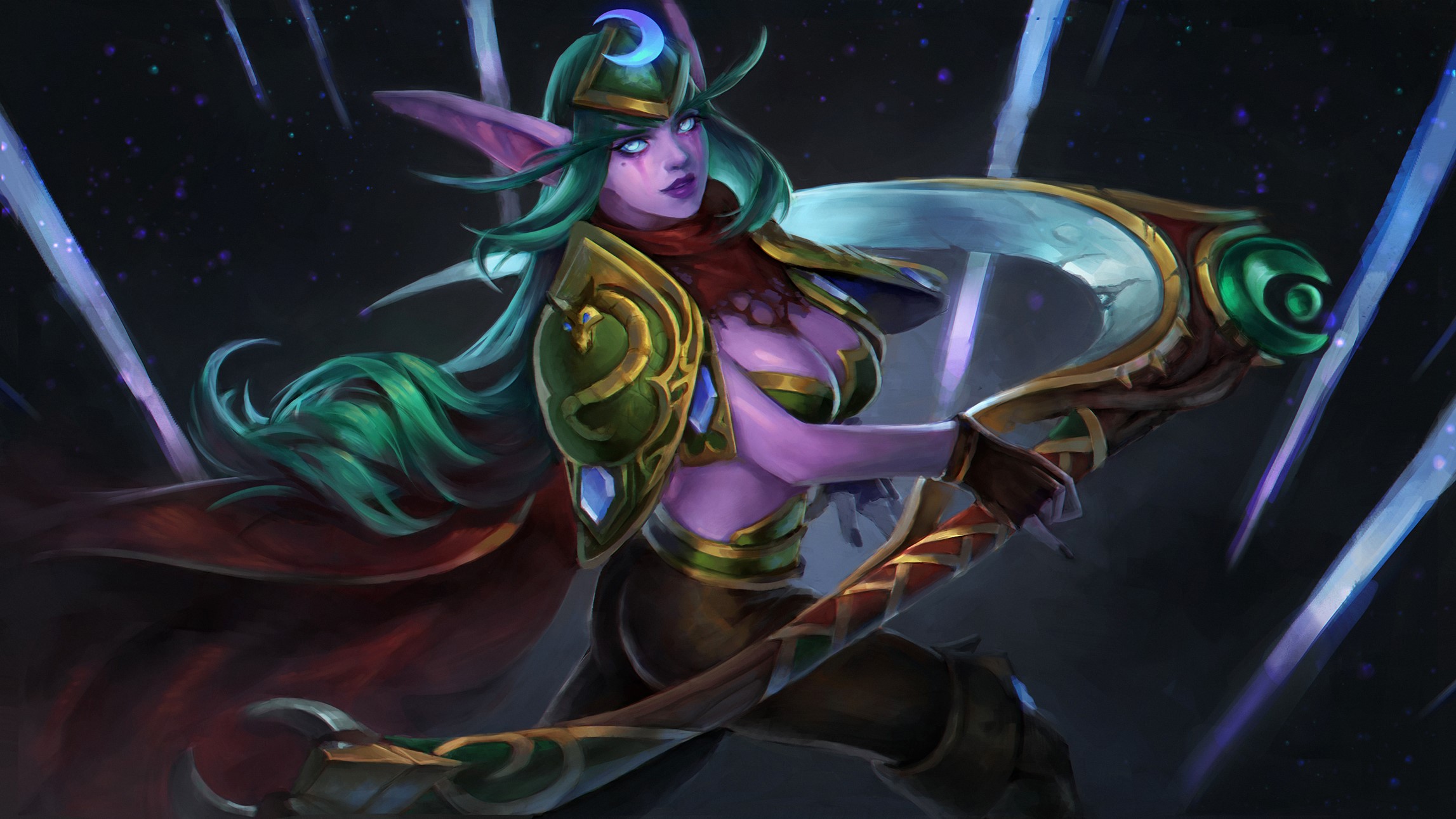 World of Warcraft, night elves, Blizzard Entertainment HD Wallpaper