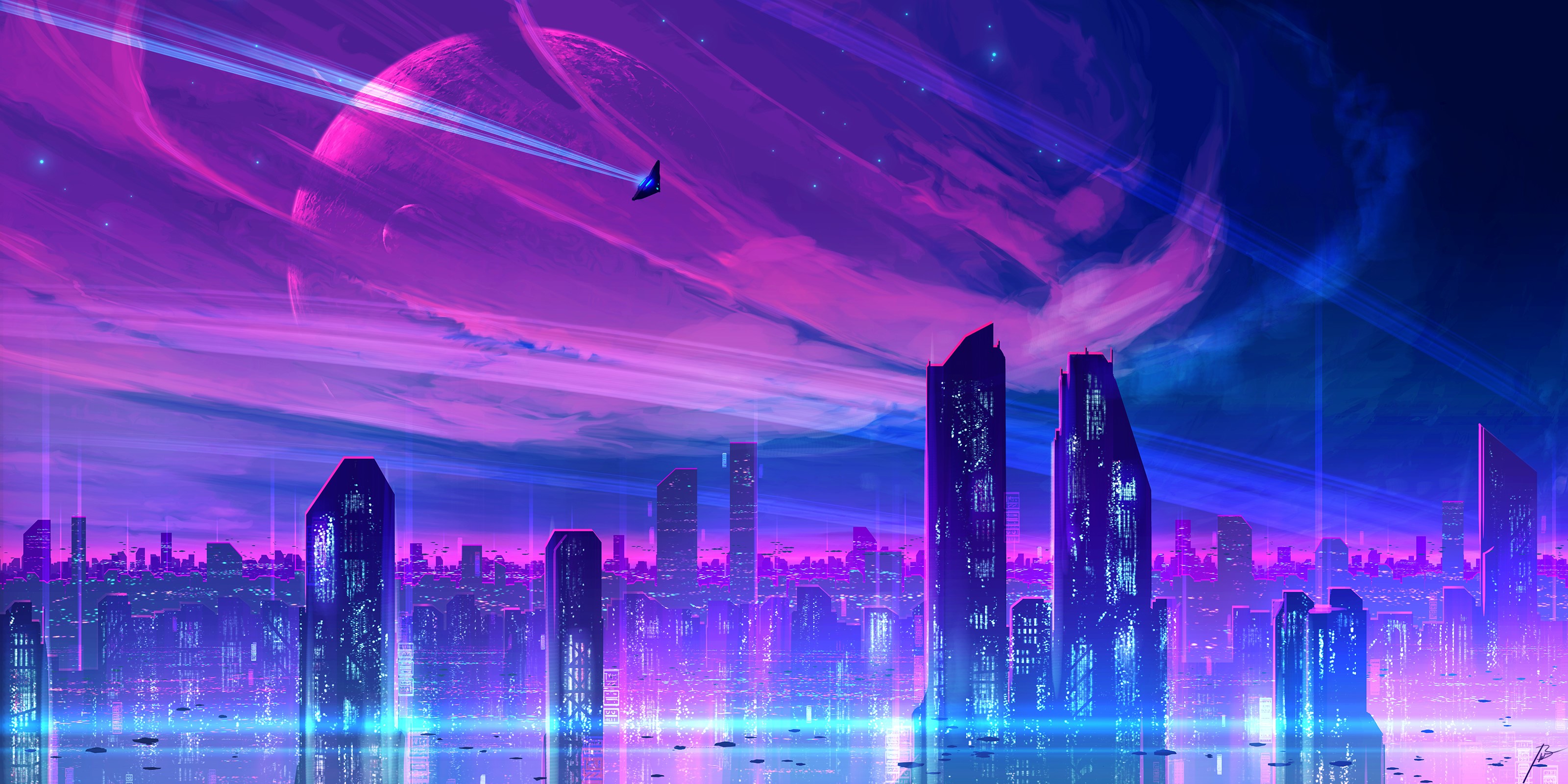 science fiction, futuristic, JoeyJazz HD Wallpaper