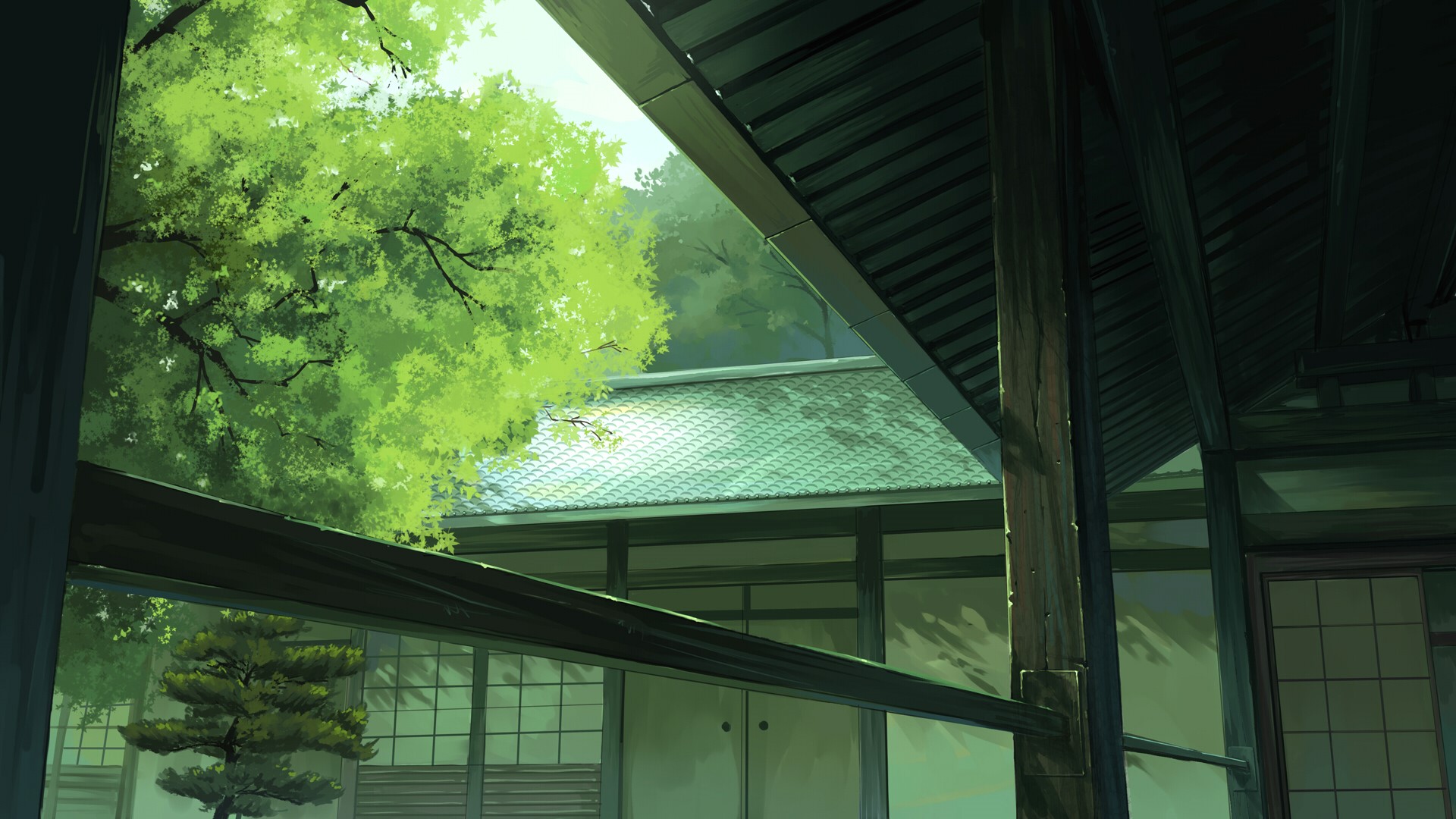 Japan, rooftops, outdoors HD Wallpaper