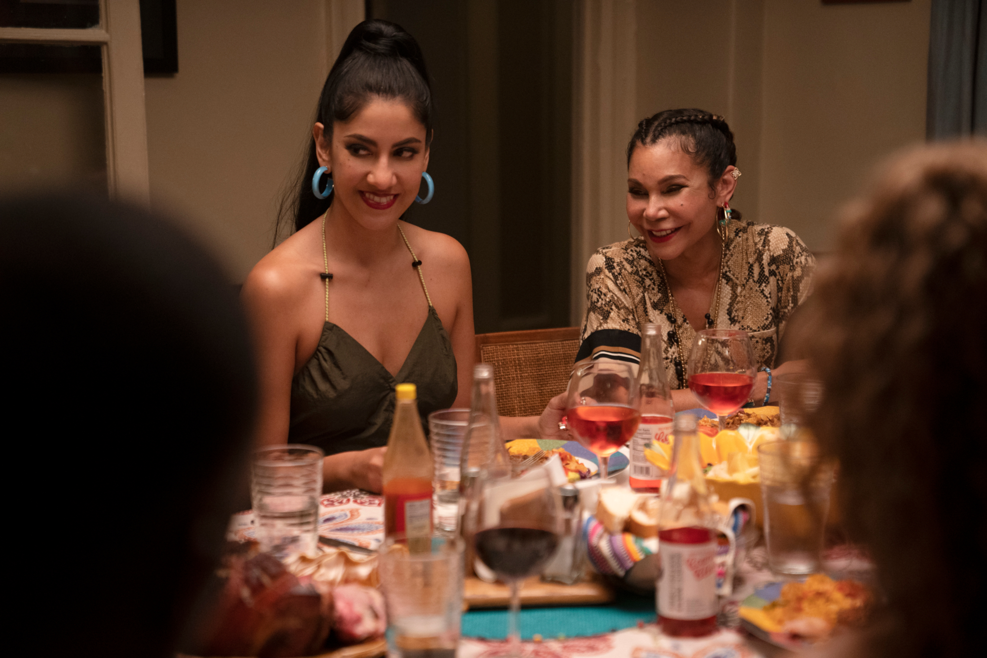 Daphne Rubin-Vega and Stephanie Beatriz at a Dinner HD Wallpaper