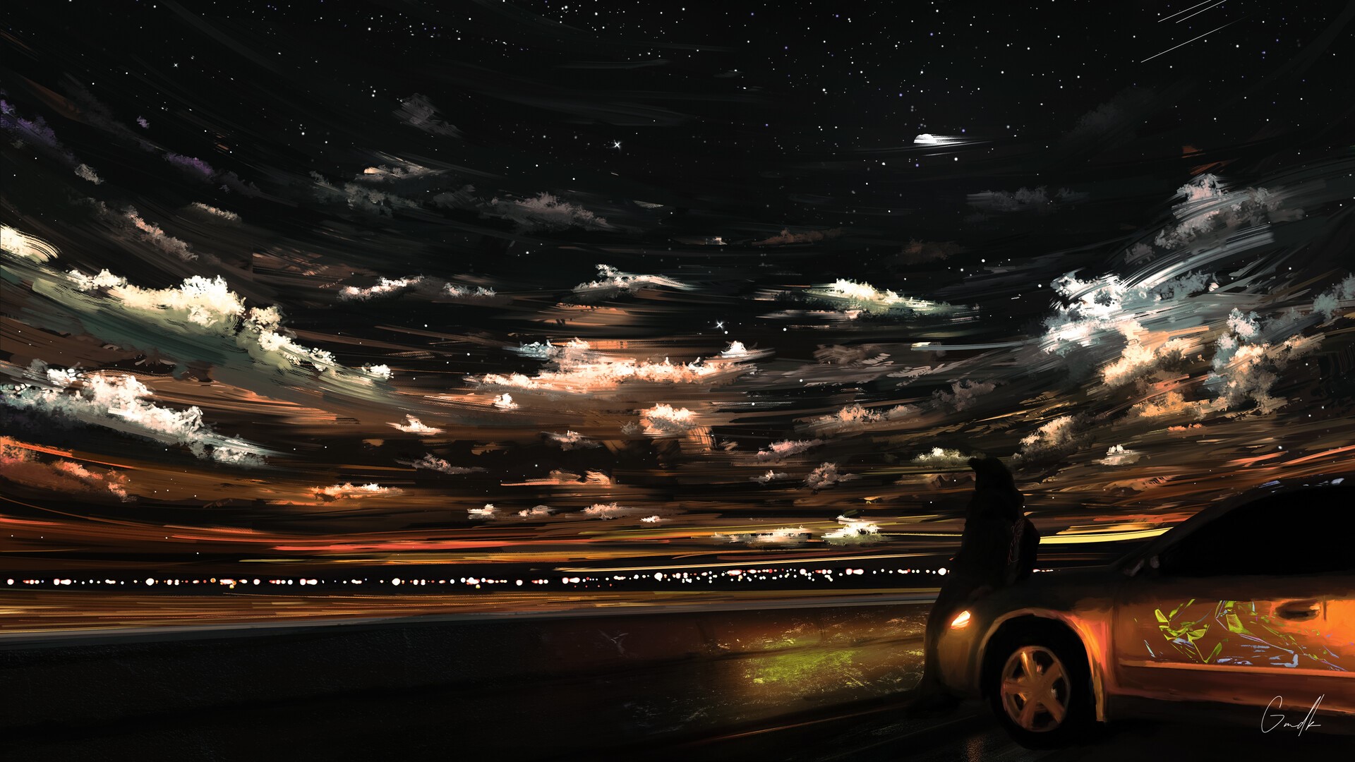 Gmdk, drawing, artwork, digital art HD Wallpaper