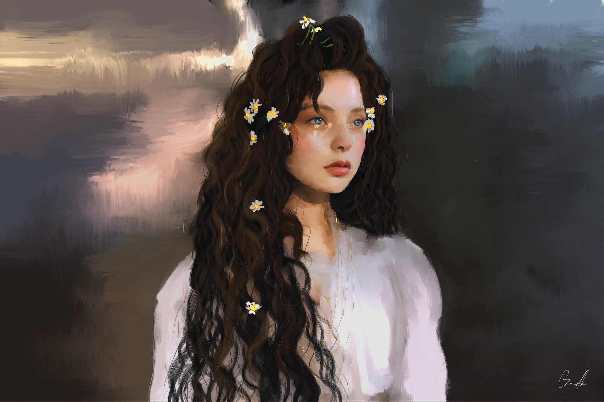 artwork, drawing, Gmdk, digital art HD Wallpaper