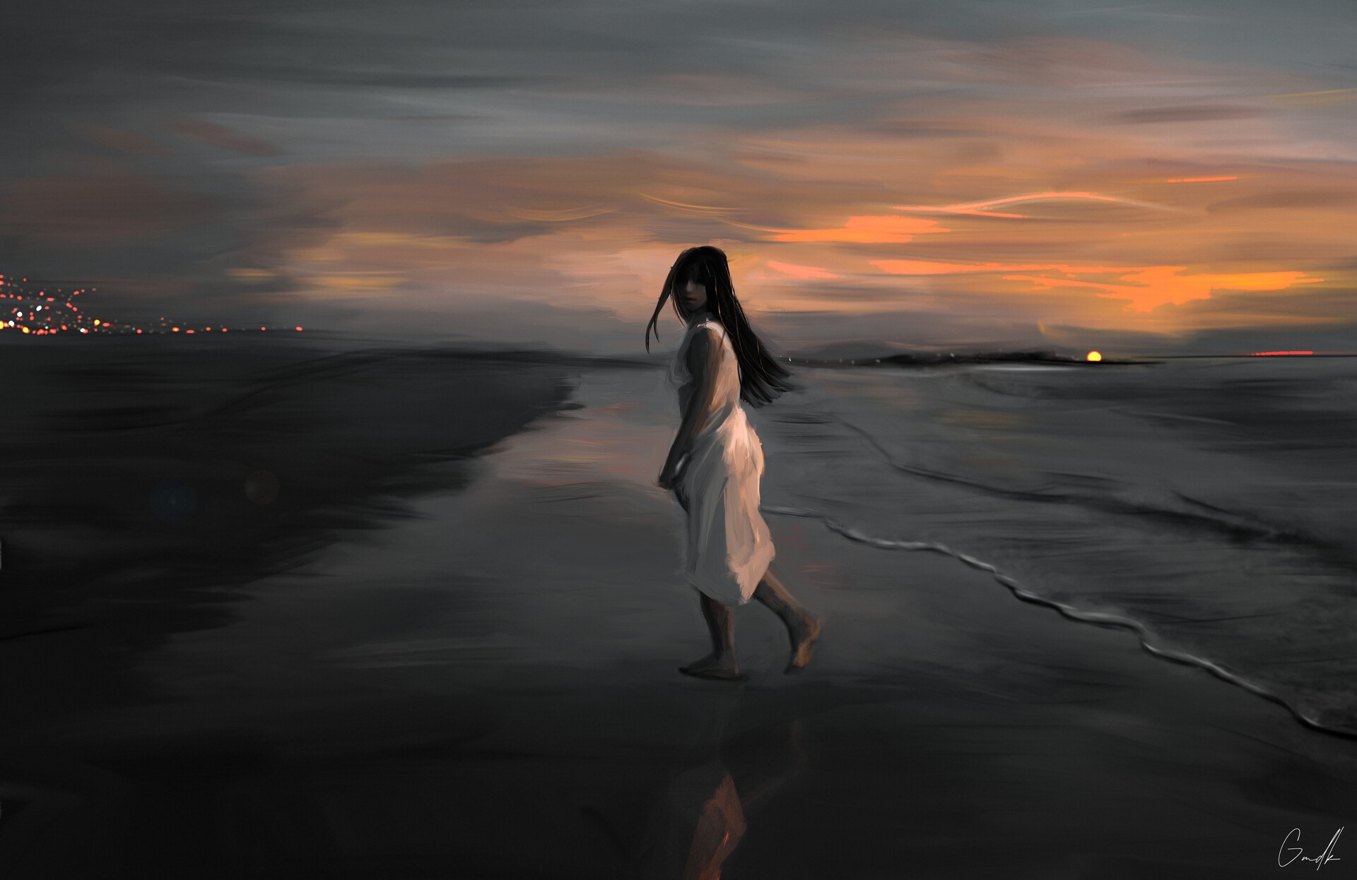 Gmdk, digital art, drawing, artwork HD Wallpaper