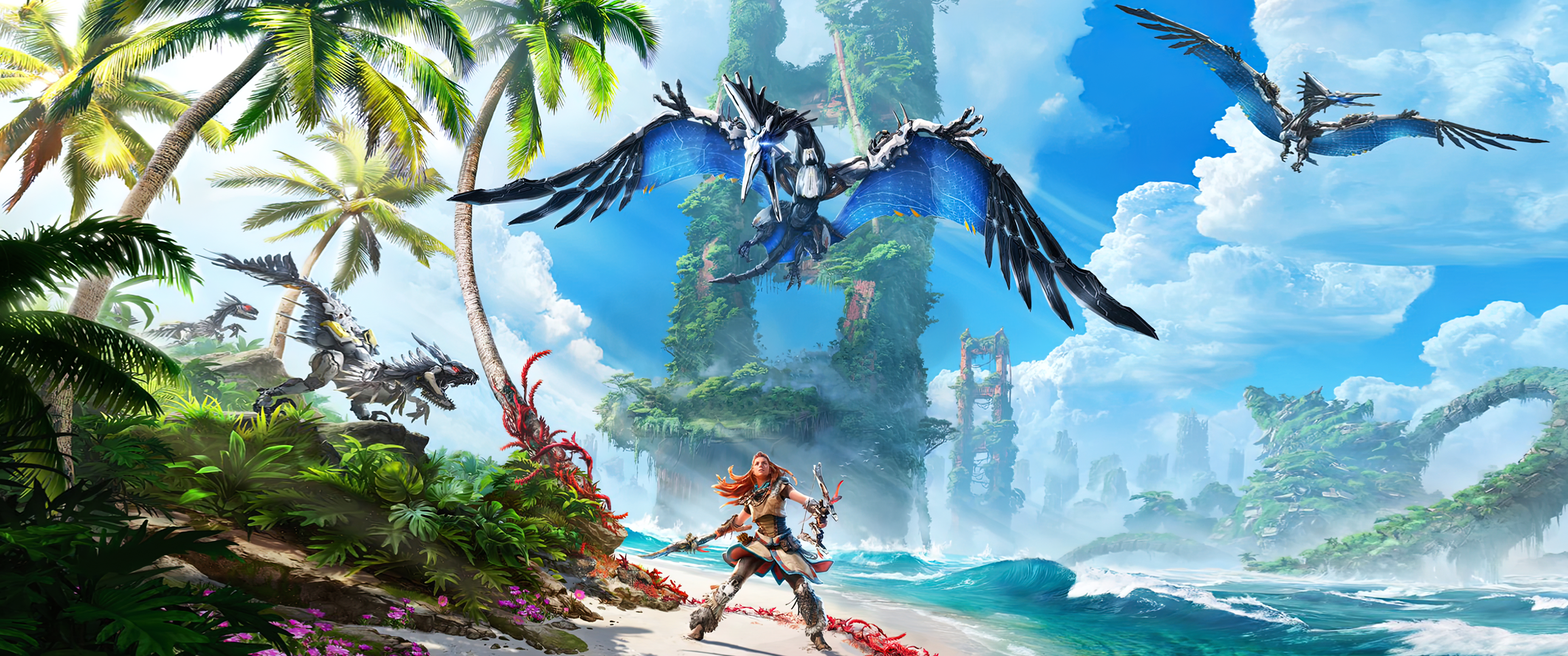 digital art, Horizon: Zero Dawn, guerrilla games, Horizon II: Forbidden West, Aloy (Horizon: Zero Dawn), video games HD Wallpaper