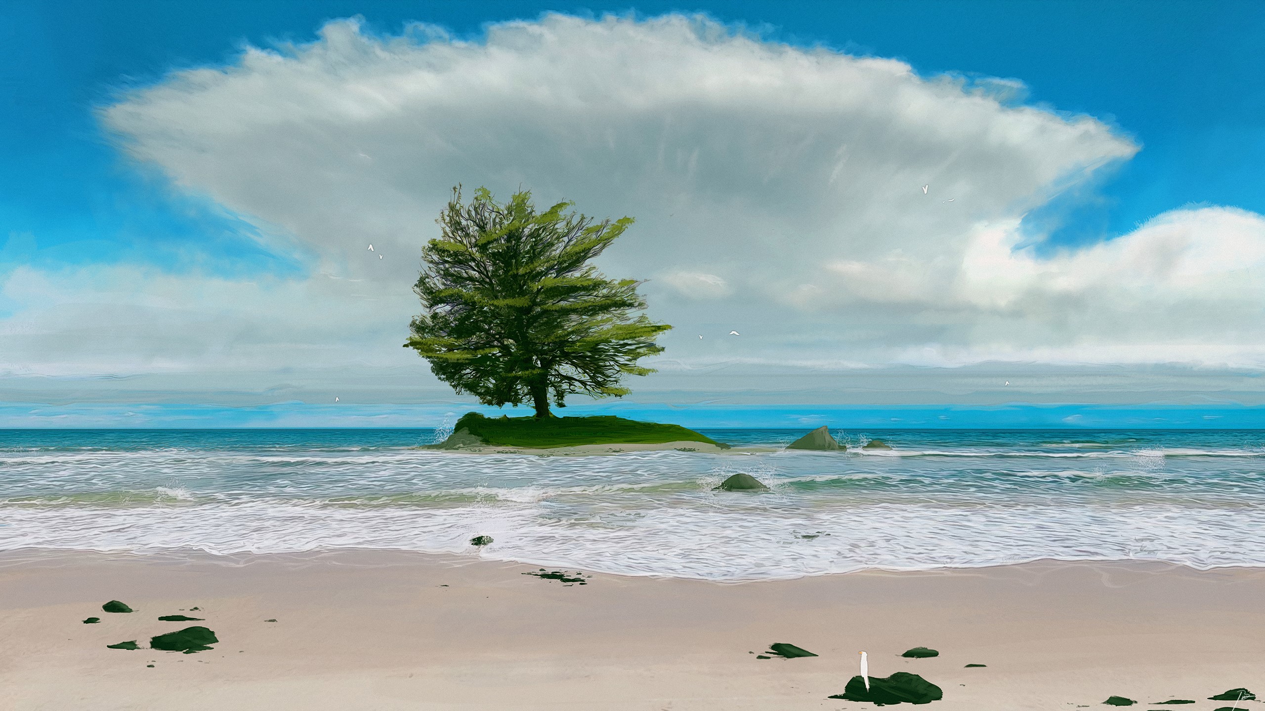 nature, digital painting, JoeyJazz HD Wallpaper