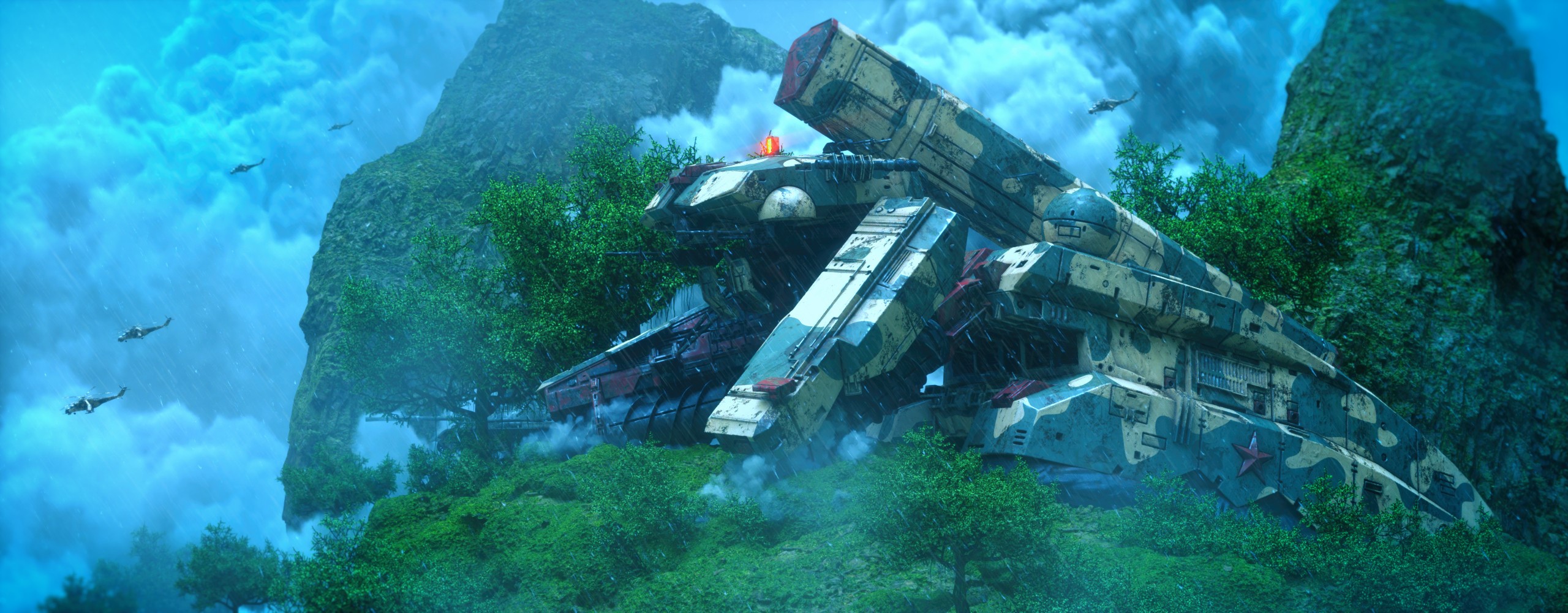 video game art, ArtStation, vehicle, Metal Gear, video games, Ben Nicholas, tank HD Wallpaper