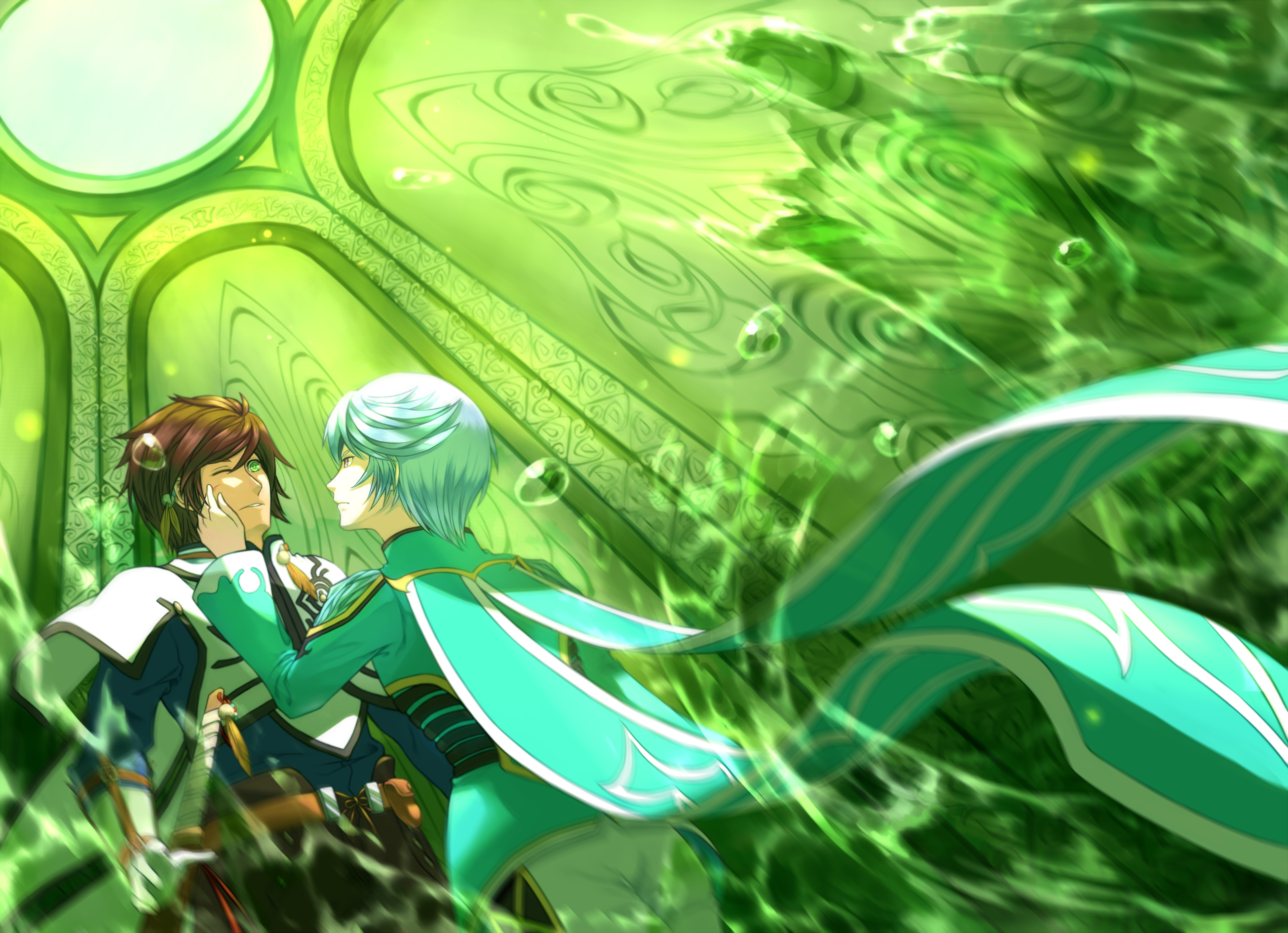 Tales of Zestiria, aqua hair, brunette, anime, anime boys HD Wallpaper