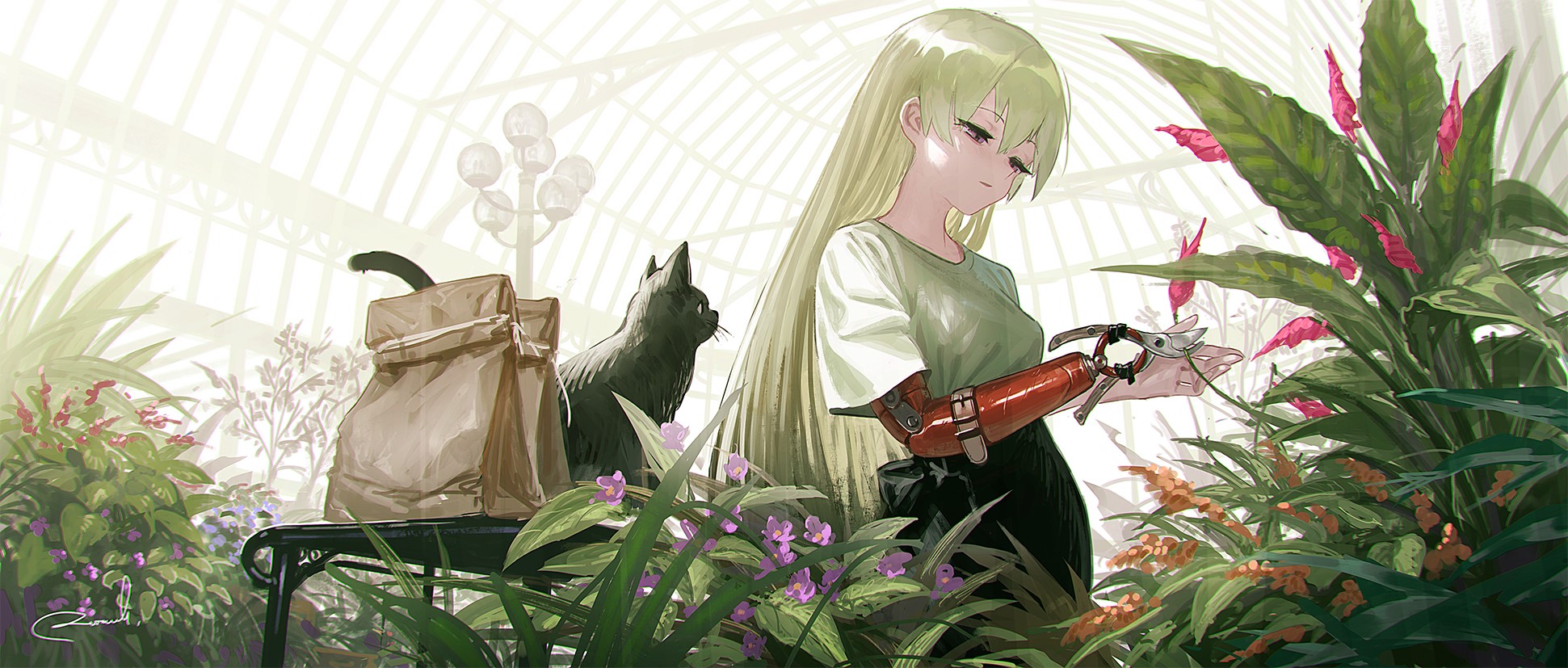 Reoen, anime girls, anime HD Wallpaper