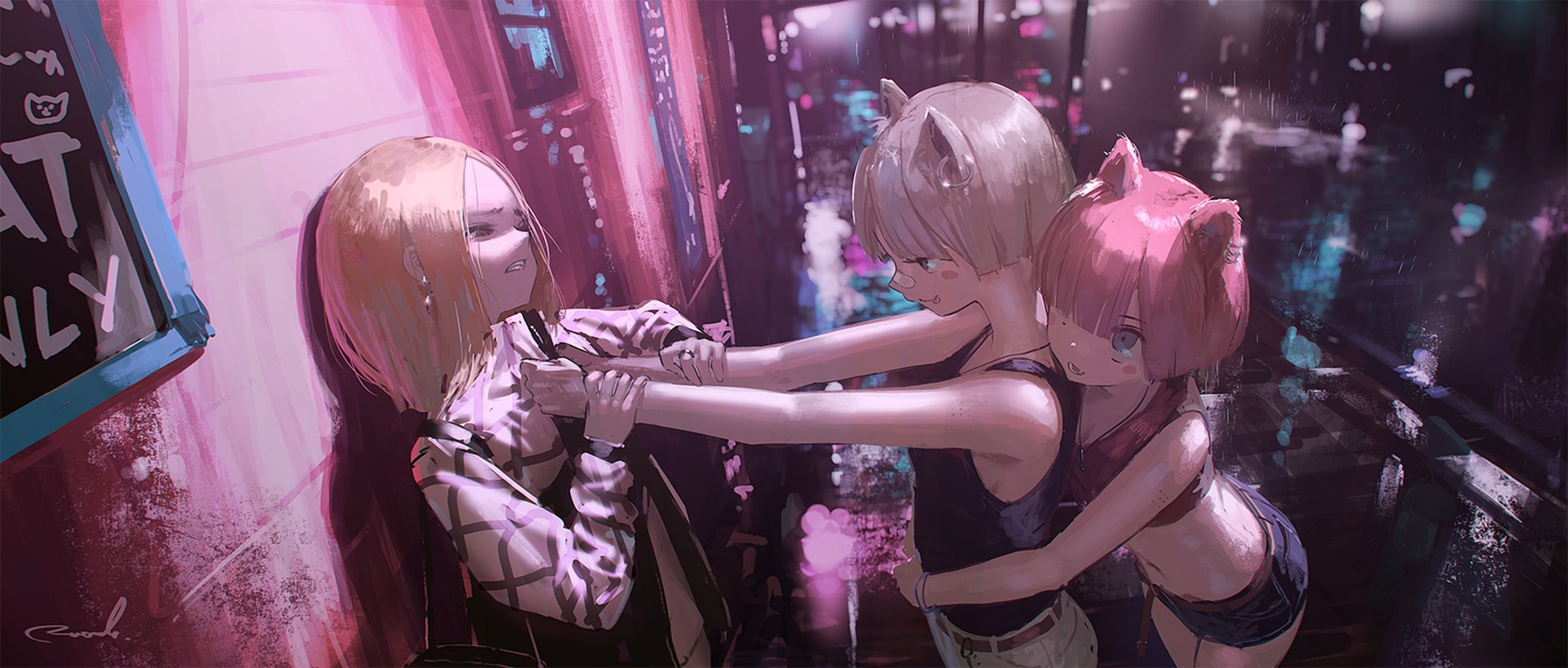 Reoen Anime Girls with Animal Ears HD Wallpaper