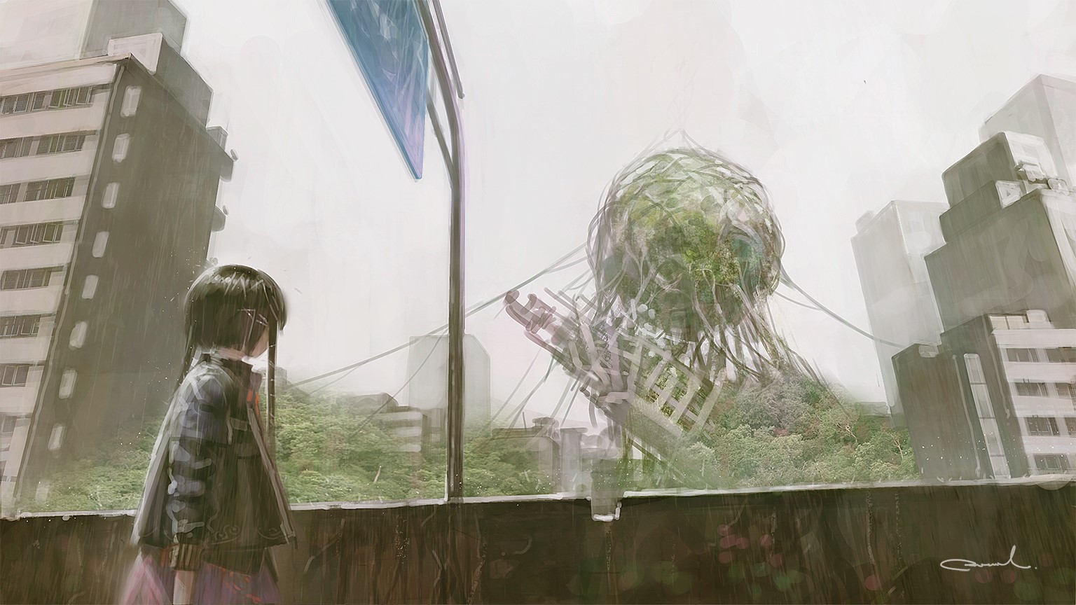ruin, anime girls, anime, Reoen HD Wallpaper