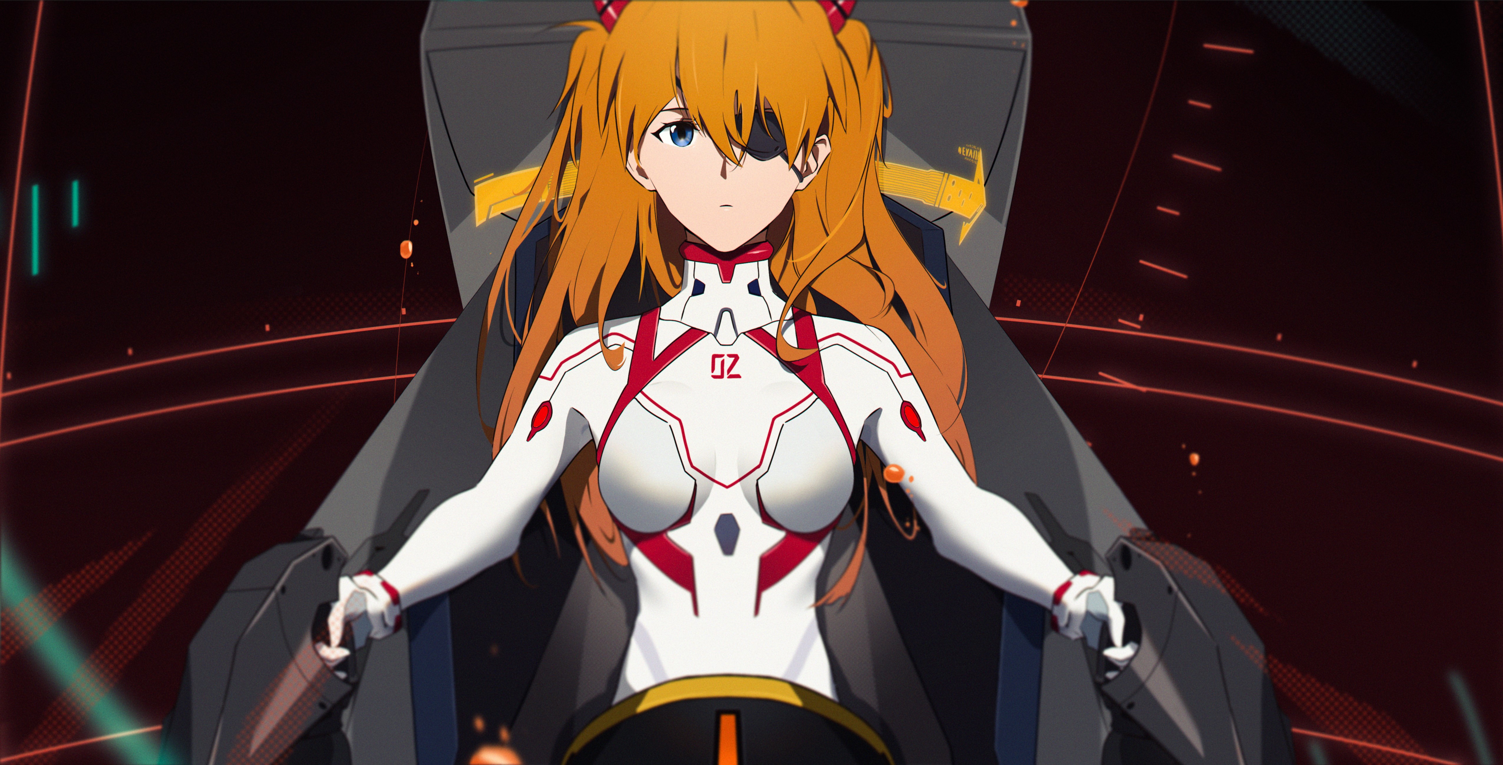 4K, anime girls, anime, Neon Genesis Evangelion, Asuka Langley Soryu HD Wallpaper