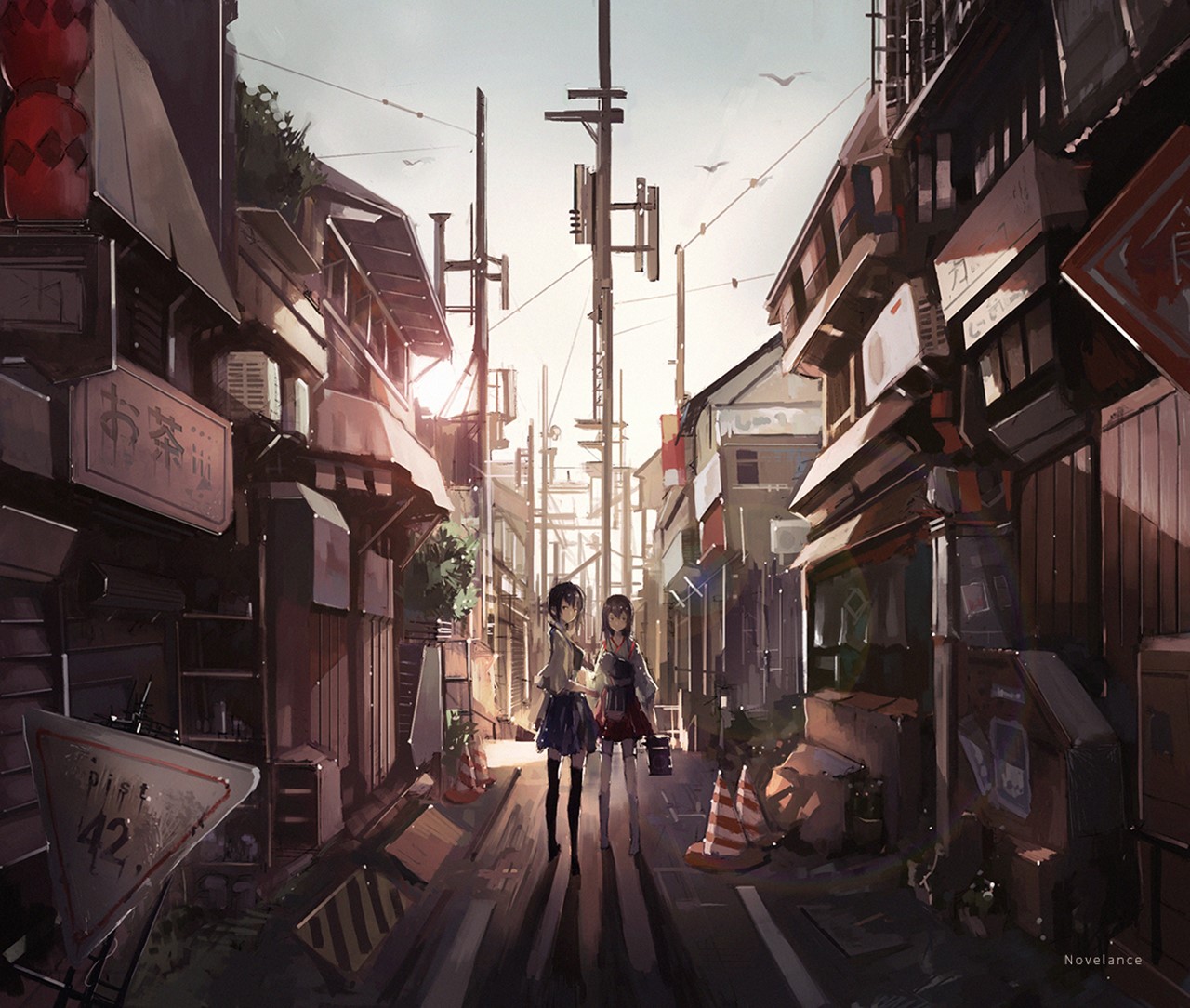 Kantai Collection, anime, Akagi (KanColle), Kaga (KanColle), novelance, anime girls HD Wallpaper