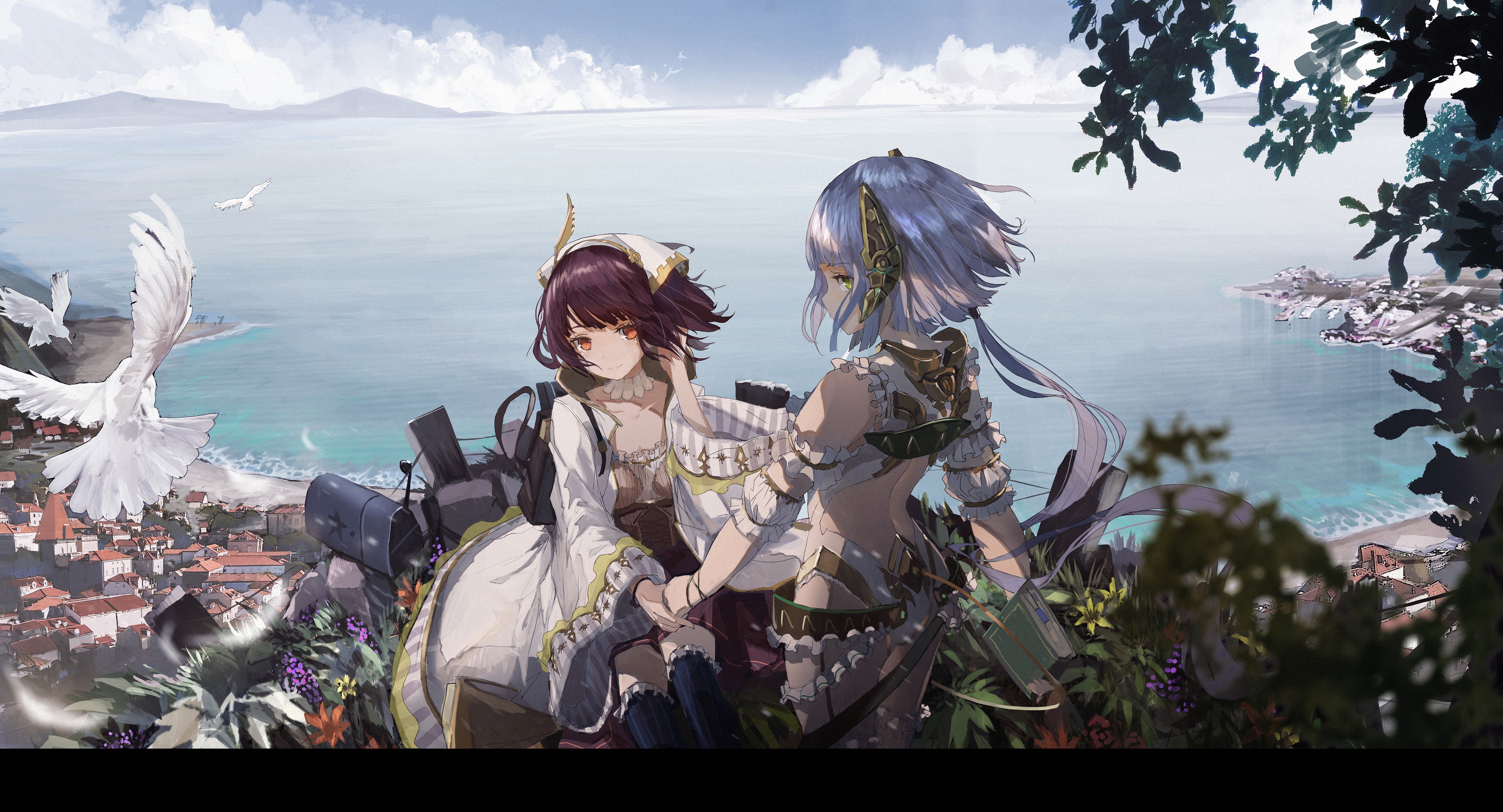 4K, anime girls, novelance, anime HD Wallpaper