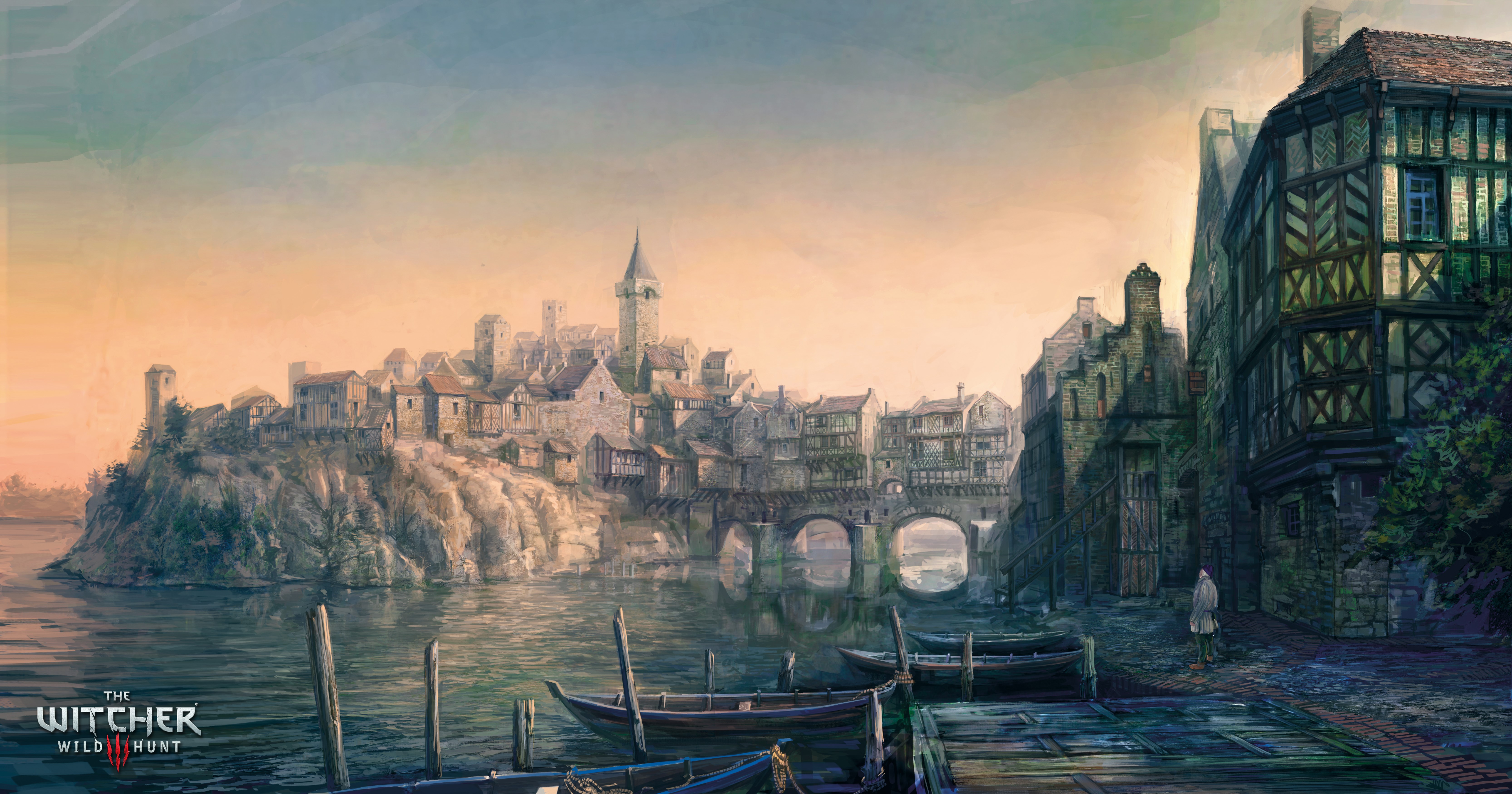 4K, The Witcher, artwork, The Witcher 3: Wild Hunt HD Wallpaper