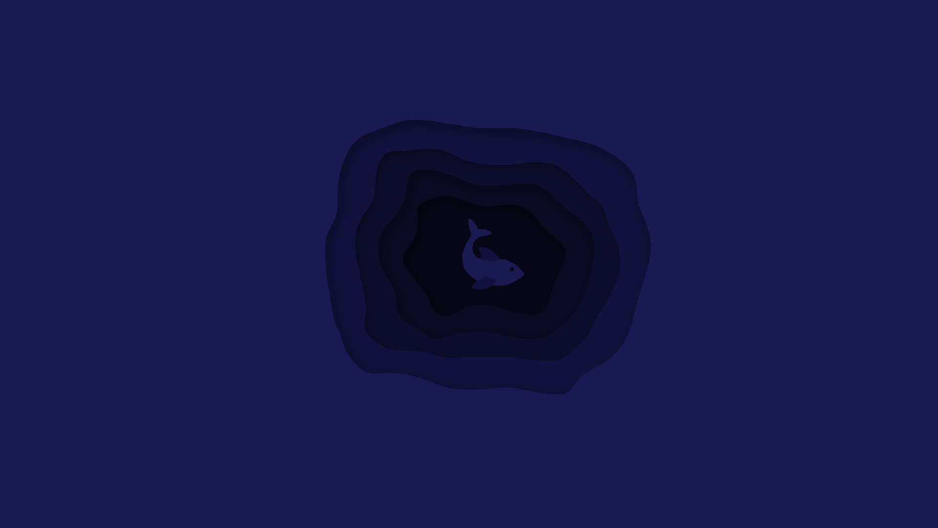 fish, minimalism, water, blue HD Wallpaper