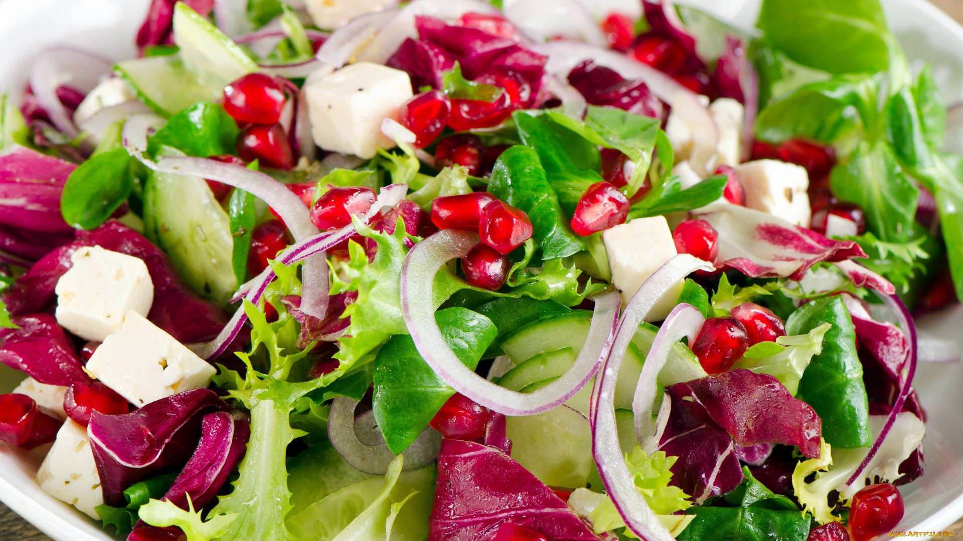 cheese, food, vegetables, Onions, salad HD Wallpaper