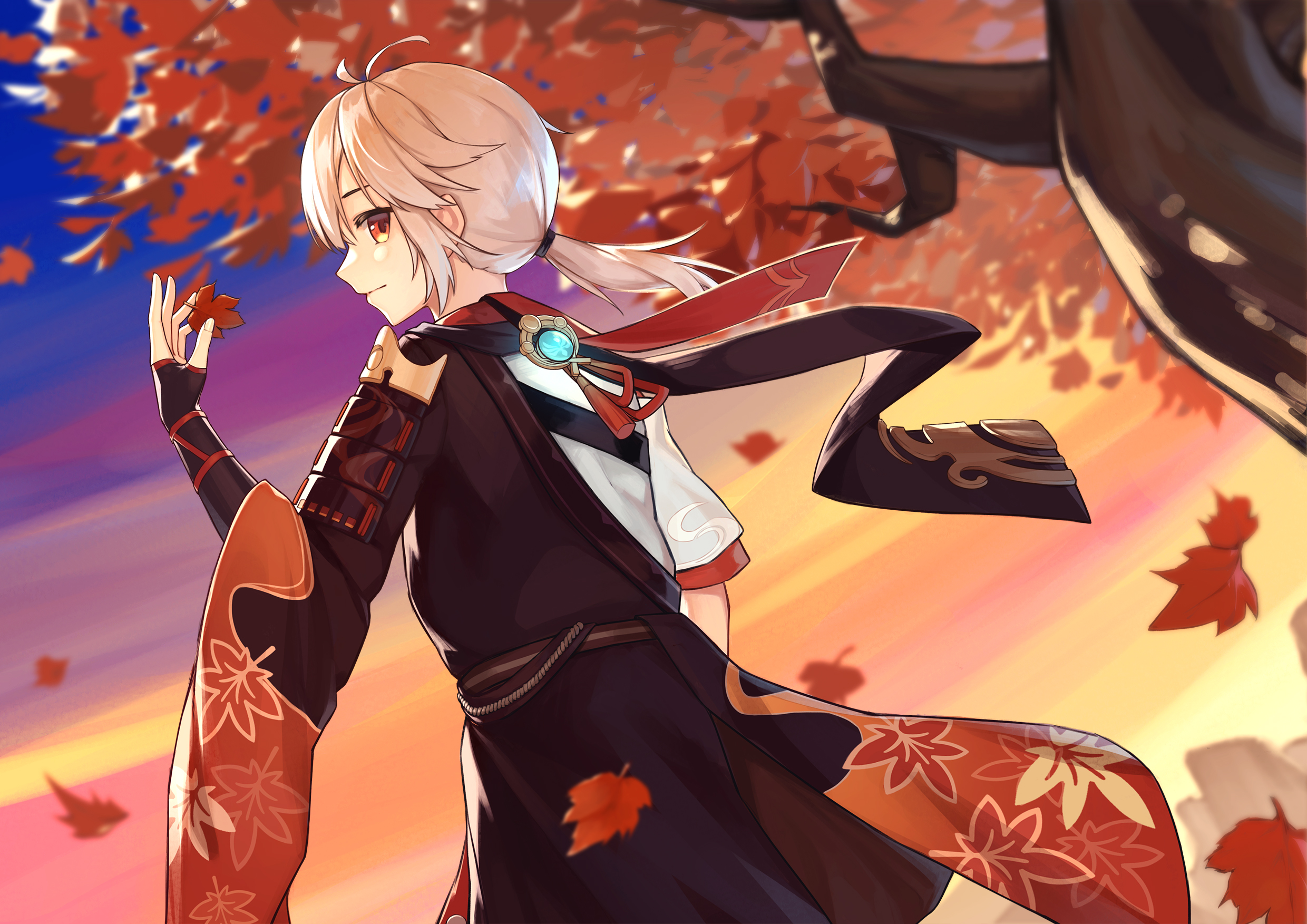 Kaedehara Kazuha Genshin Impact Autumn HD Wallpaper