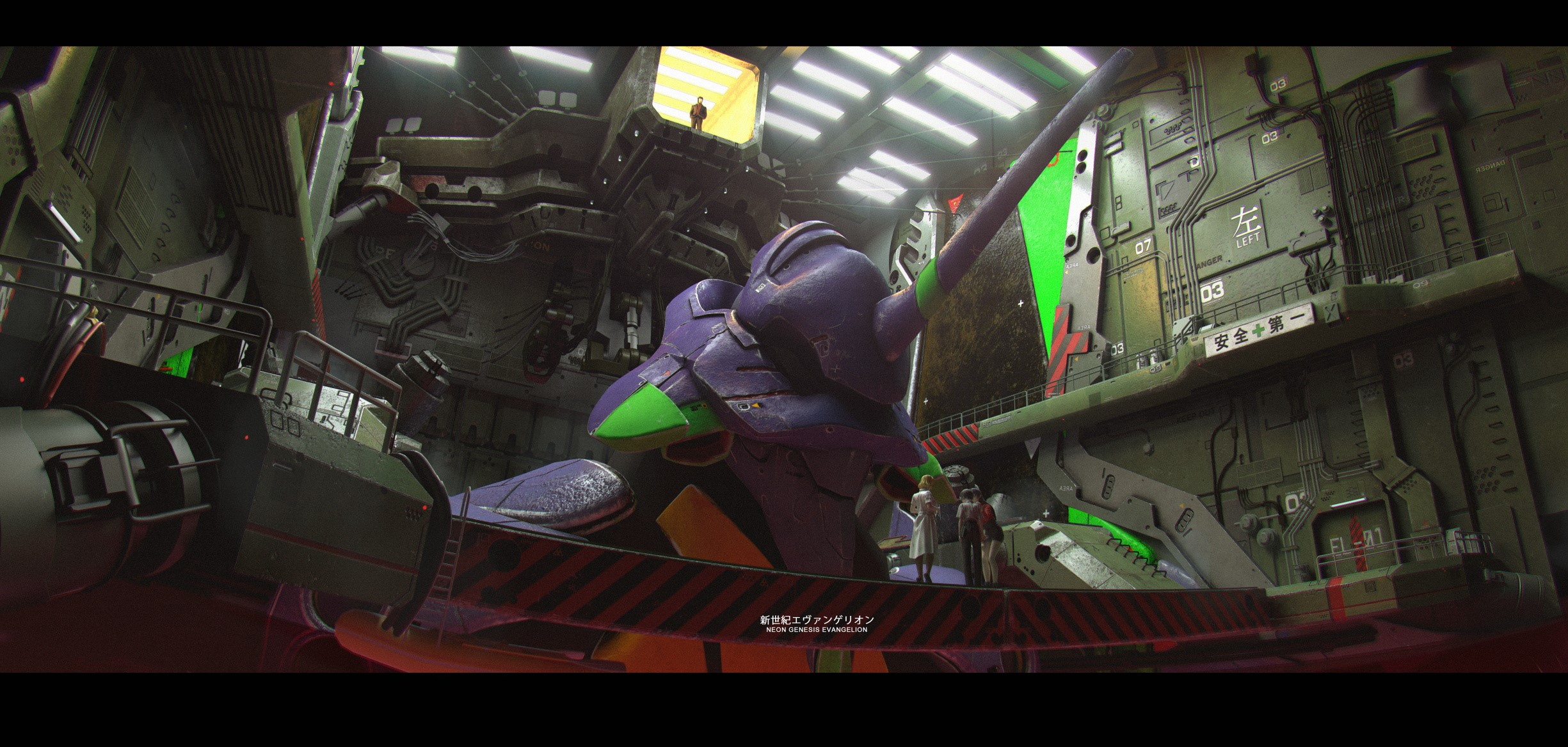 Pixiv, EVA Unit 01, Neon Genesis Evangelion, T5, Ritsuko Akagi, anime, Ikari Shinji, Katsuragi Misato HD Wallpaper