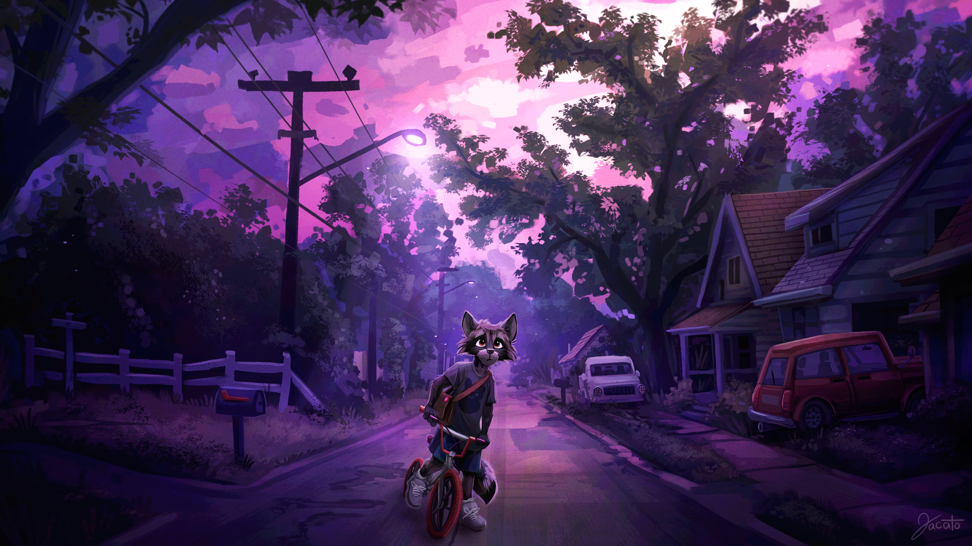 4K, Anthro, raccoons, Jacato, Anthropomorphic, furry HD Wallpaper