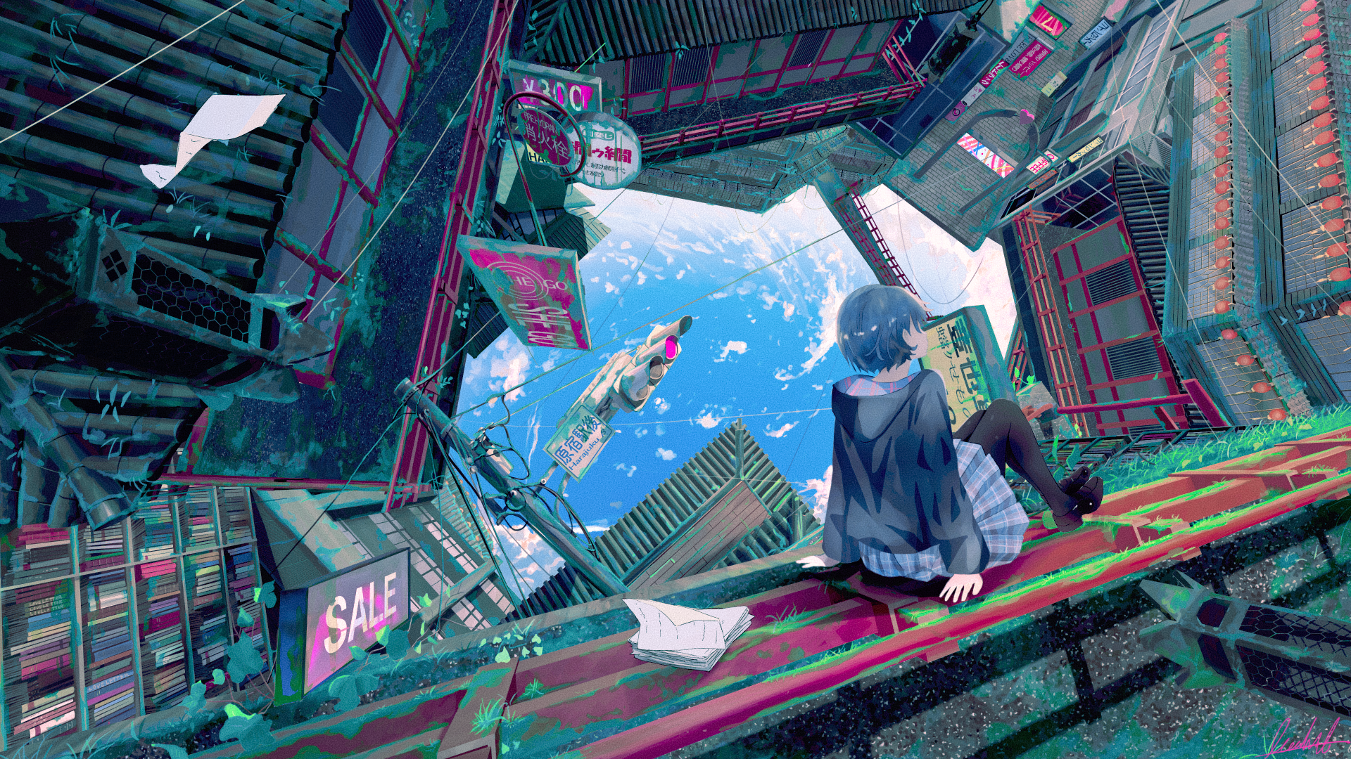 original characters, illustration, anime, anime girls, Banishment, fantasy art HD Wallpaper
