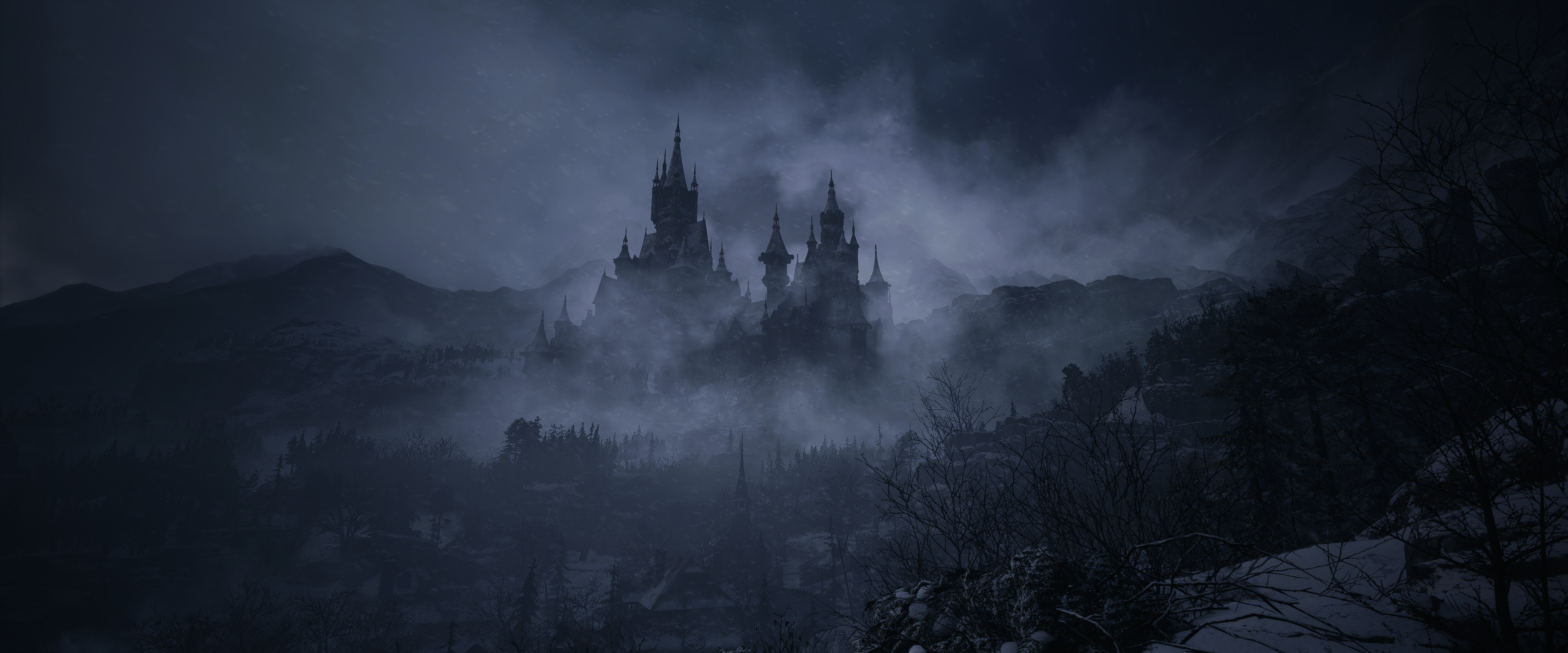 4K, Resident Evil 8: Village, video games, castle HD Wallpaper