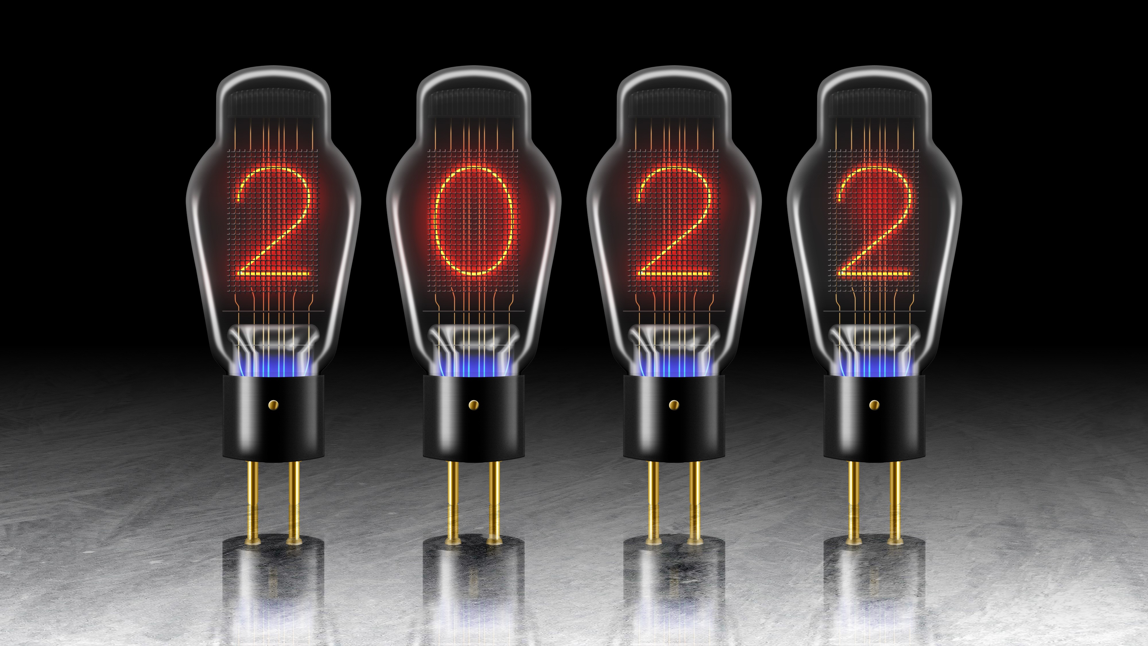 4K, Nixie Tubes, 2022 (Year), vacuum tubes HD Wallpaper