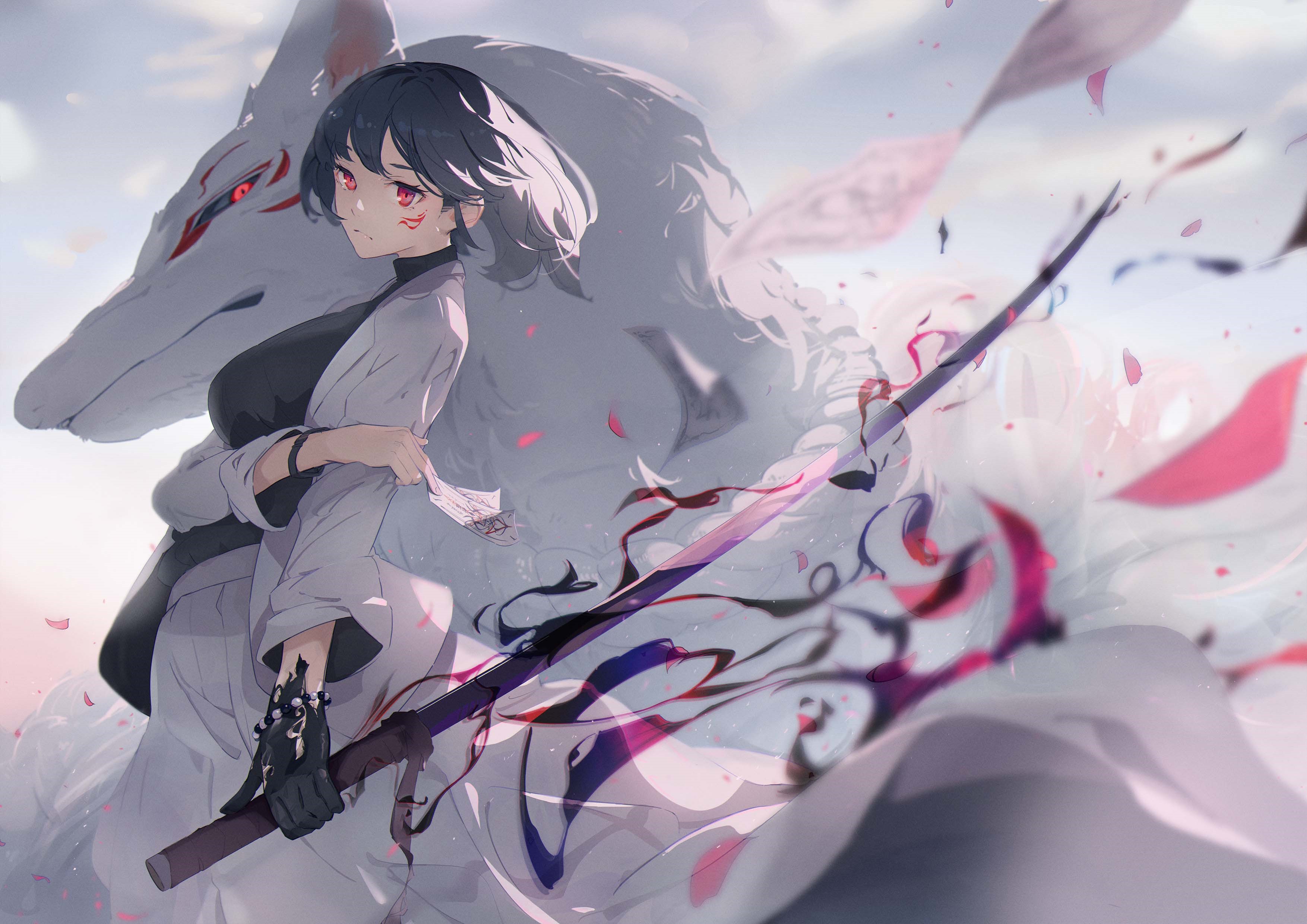 anime, Kodamazon, anime girls HD Wallpaper