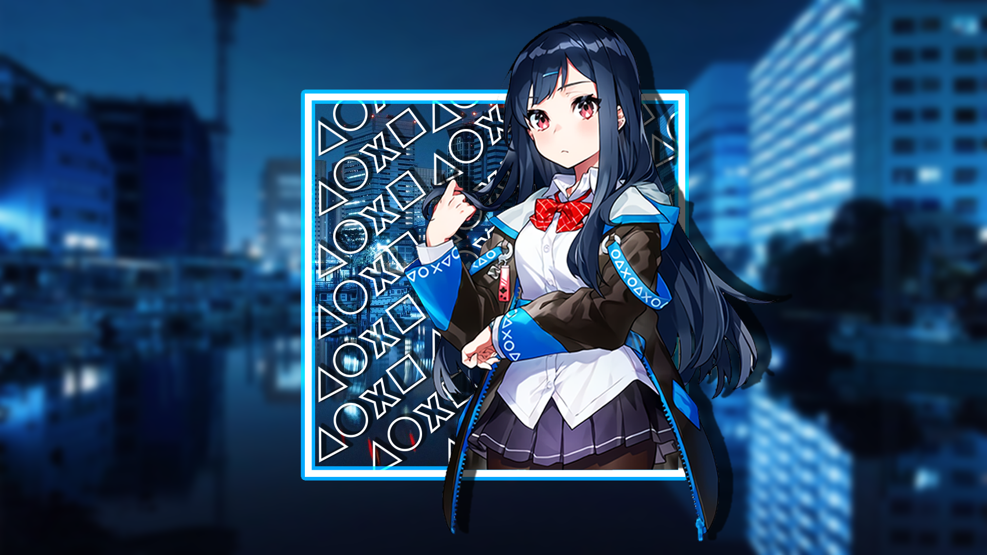 Denonbu, picture-in-picture, city, Japan HD Wallpaper