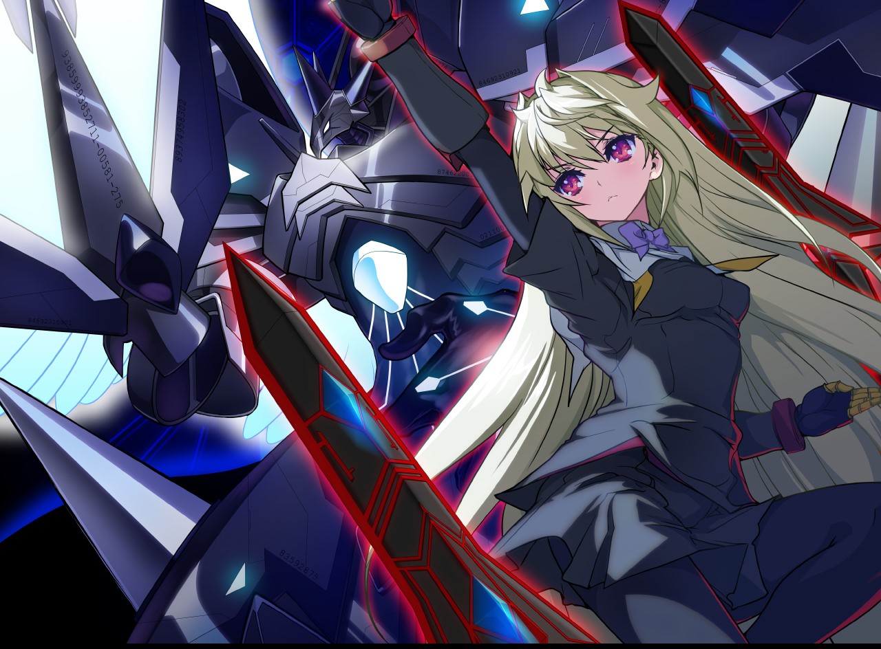 anime girls, long hair, Weiss, pink eyes, blonde, Arcana Heart, anime HD Wallpaper
