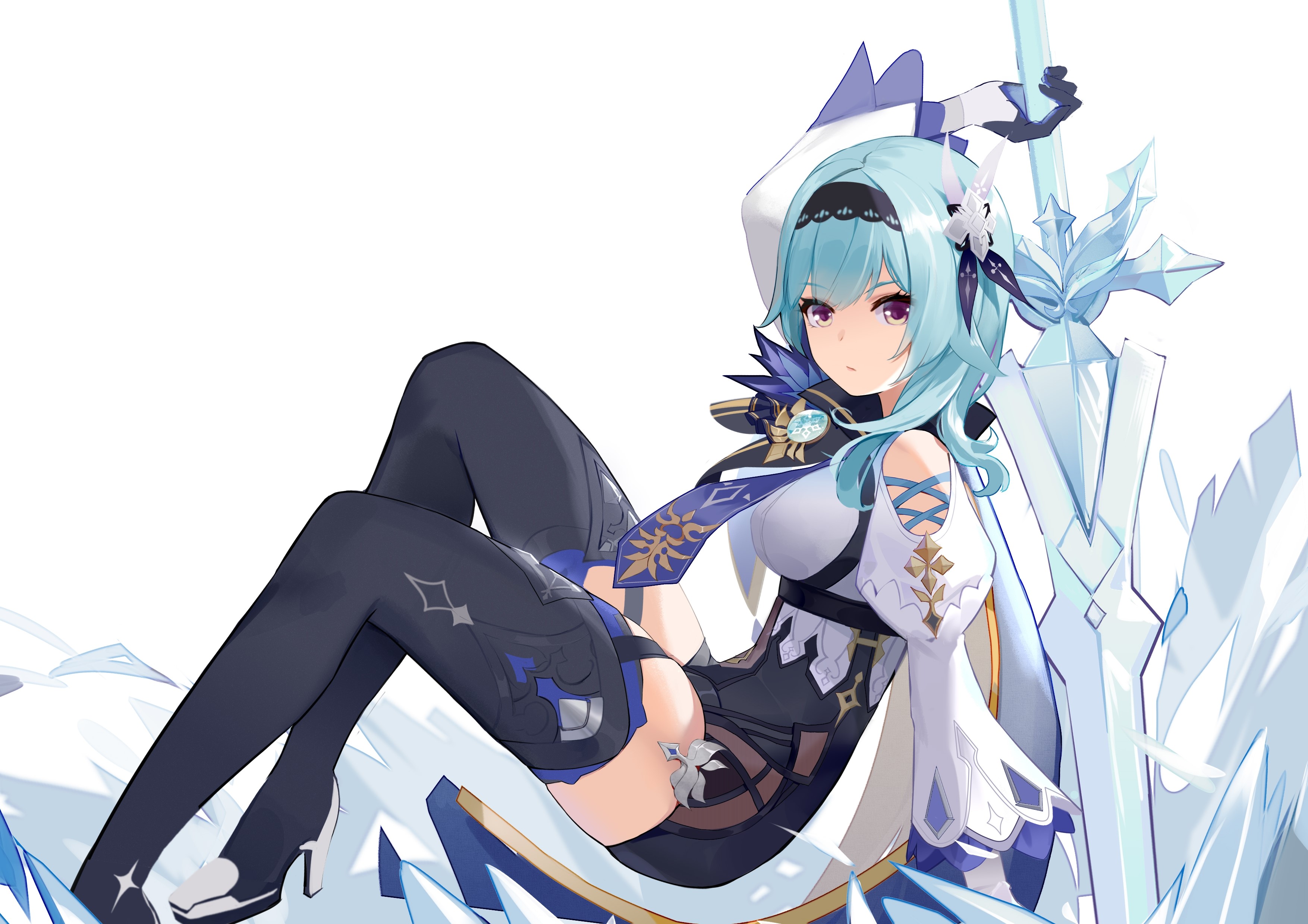 Genshin Impact, Eula (Genshin Impact), anime girls HD Wallpaper