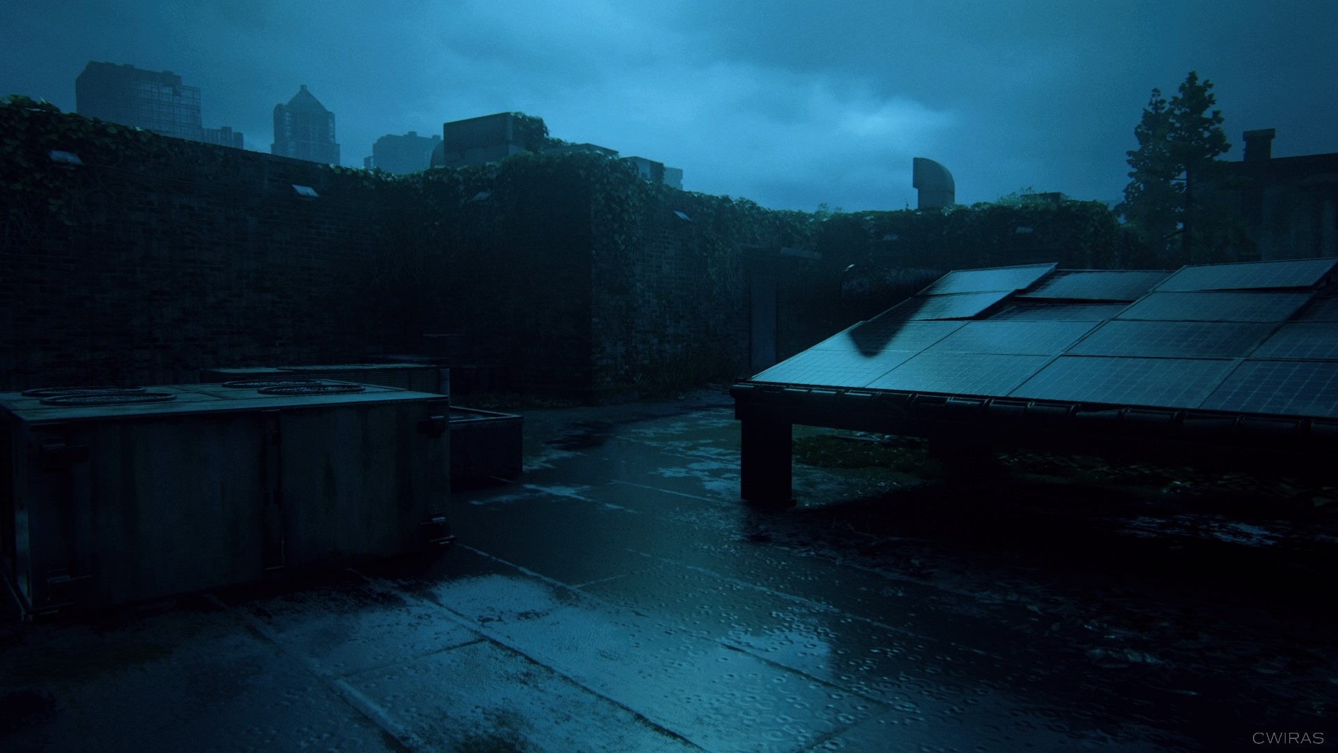 PlayStation 4, rain, screen shot, the Darkness, Naughty Dog, night, video games, PlayStation, The Last of Us 2, video game art, The Last of Us HD Wallpaper