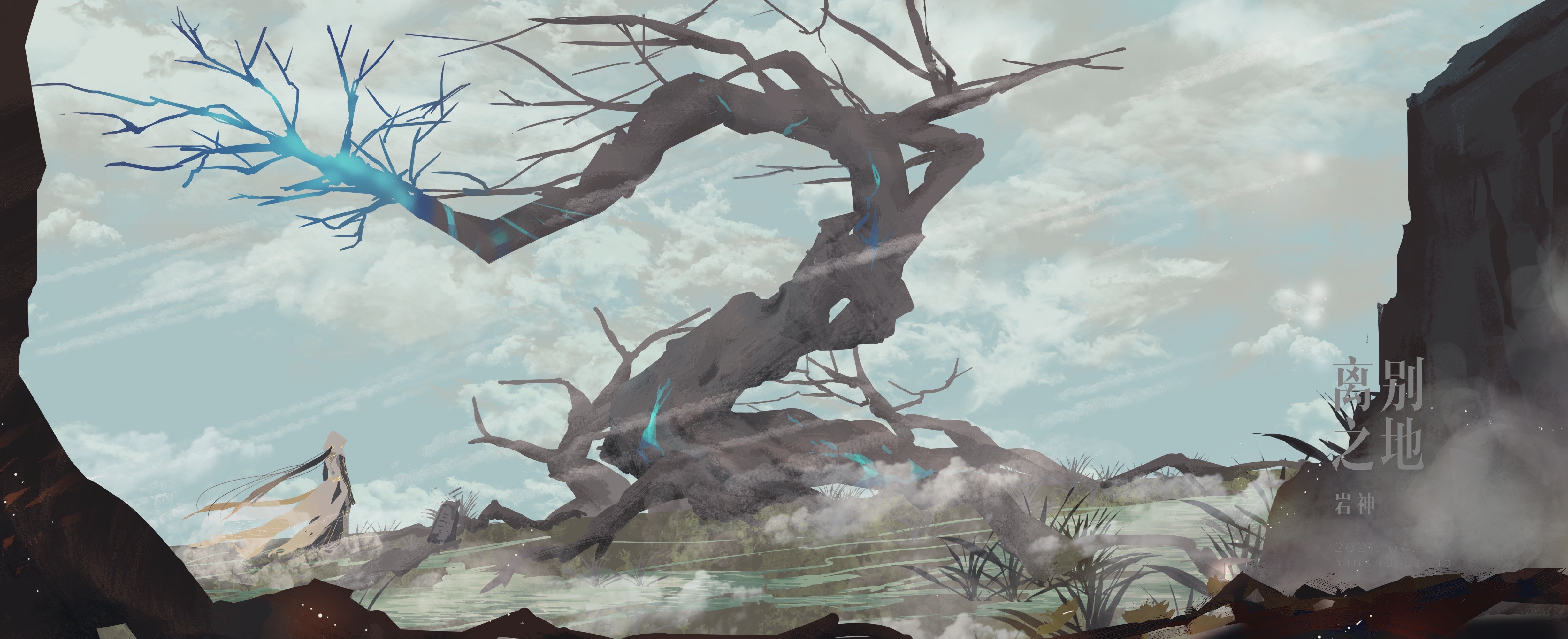 4K, Zhongli (Genshin Impact), Genshin Impact, landscape HD Wallpaper