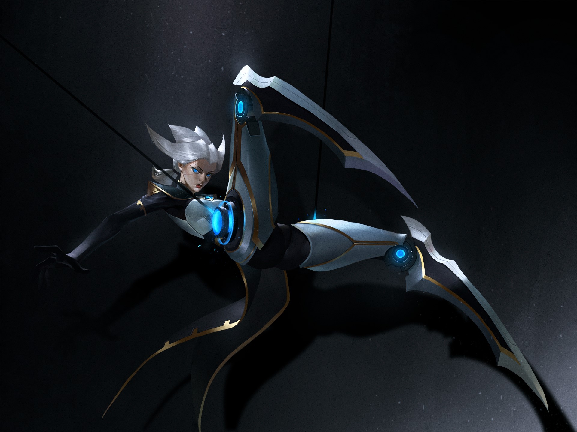 digital art, Midfinger, illustration, League of Legends, simple background, short hair HD Wallpaper