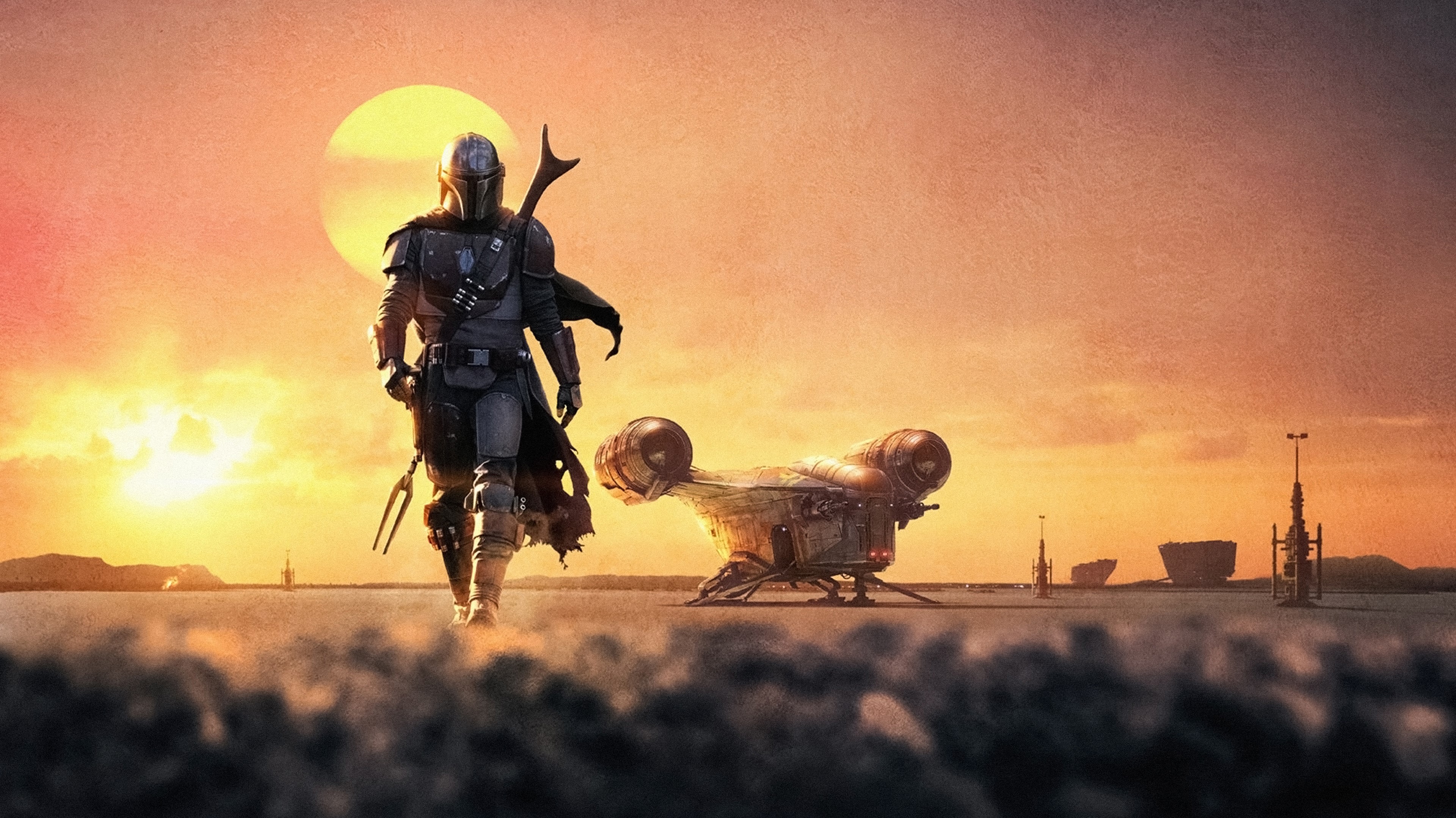 4K, TV Series, Star Wars, The Mandalorian HD Wallpaper